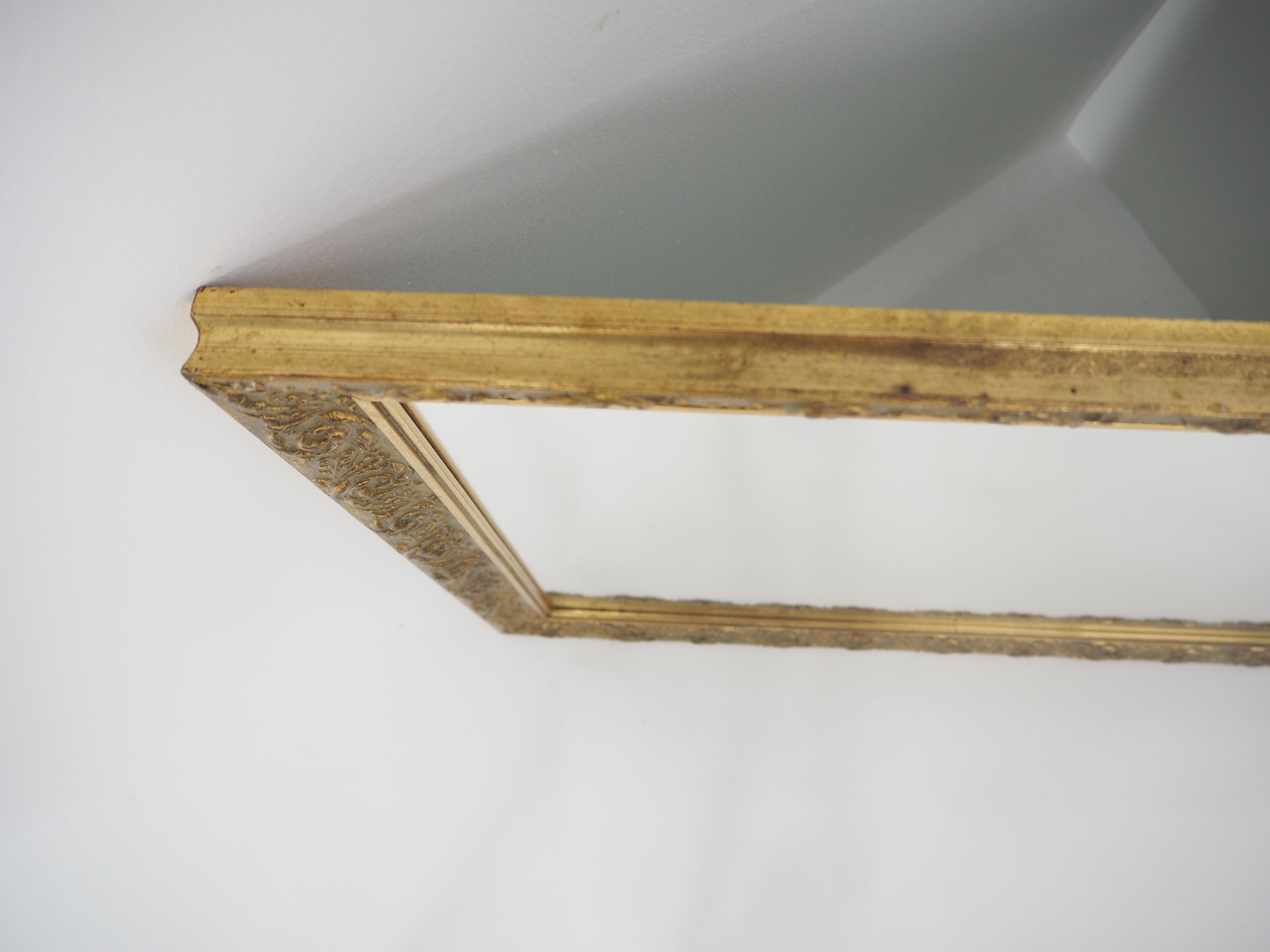 Antique Mirror with Wood Frame (Hartholz)