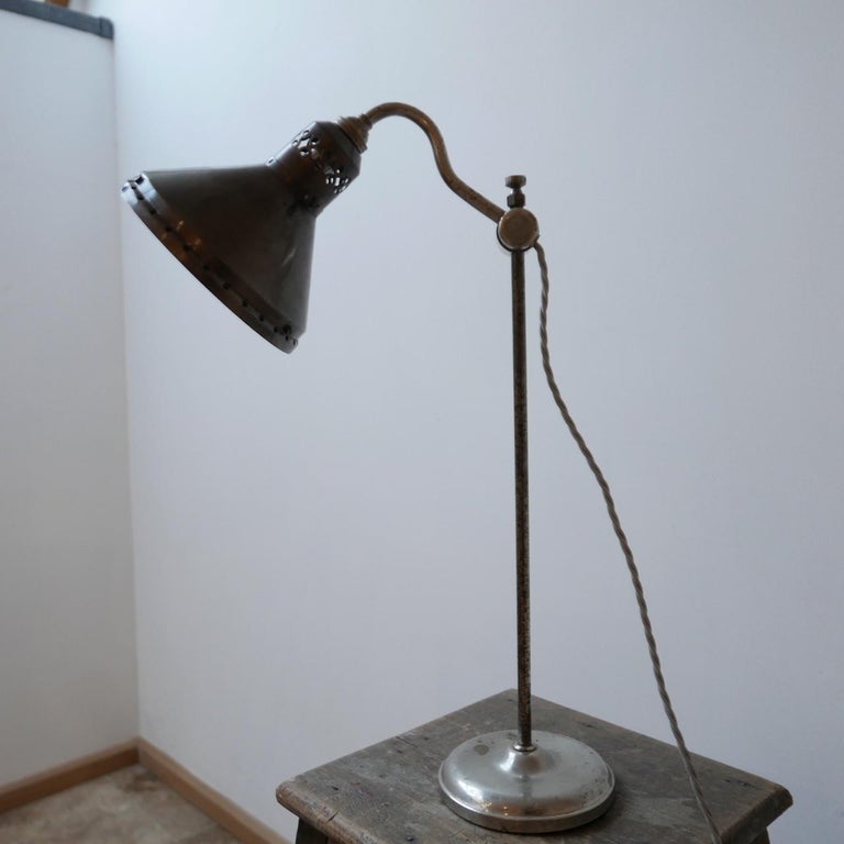 Antique Mirrored Glass Reflector Table Lamp at 1stDibs