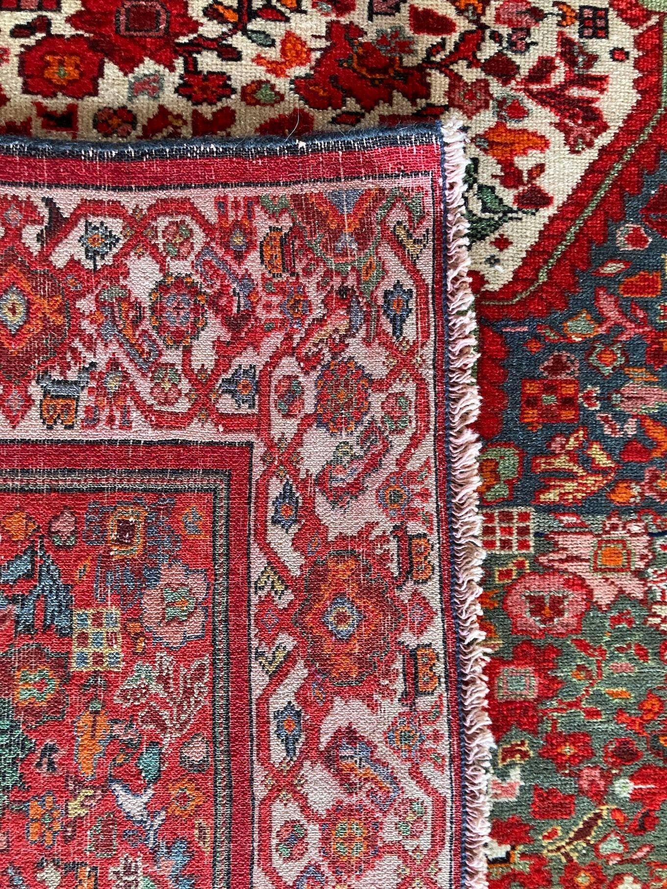 Antique Mishan Malayer Rug 1.98m x 1.32m For Sale 12