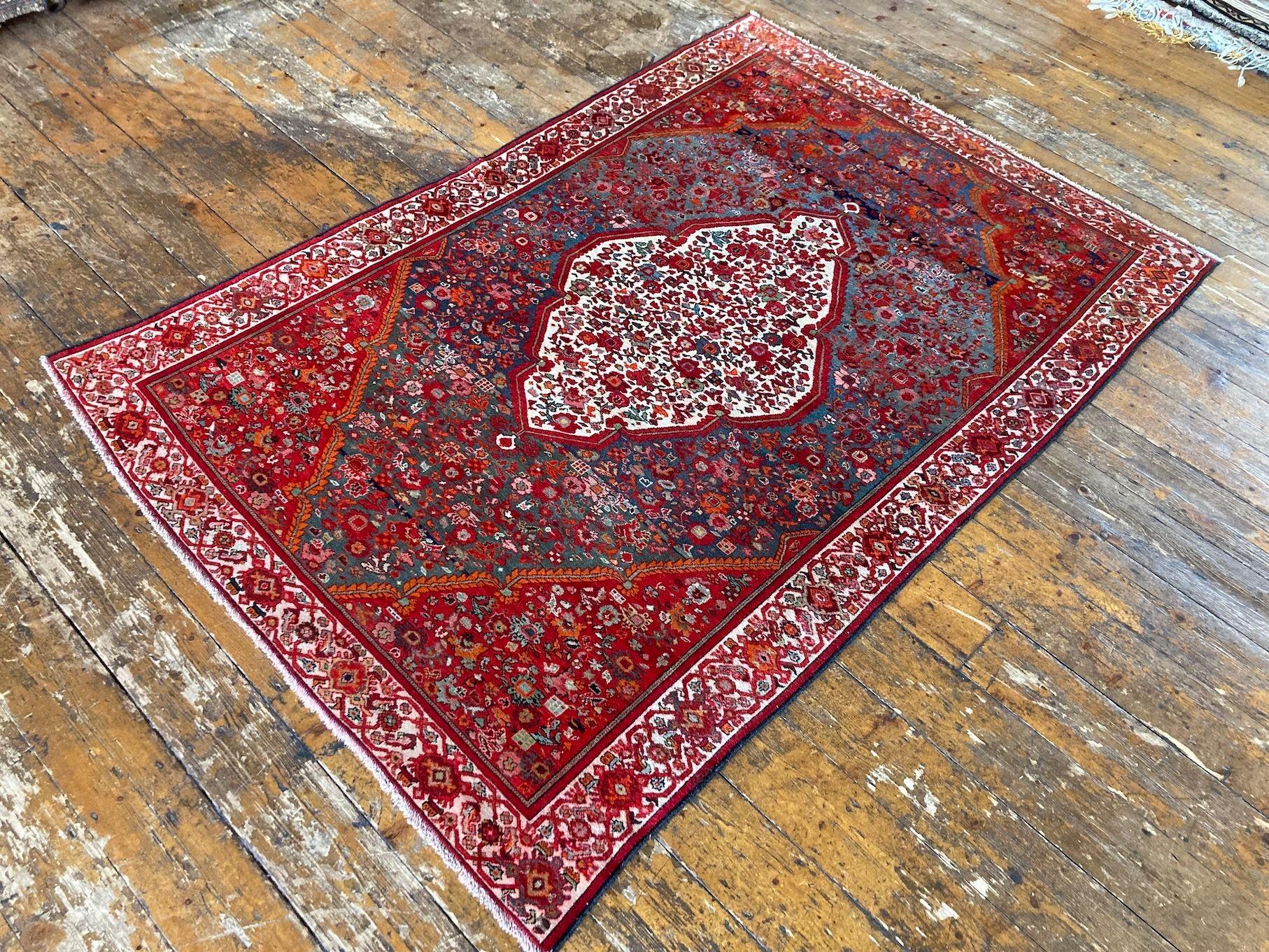 Early 20th Century Antique Mishan Malayer Rug 1.98m x 1.32m For Sale