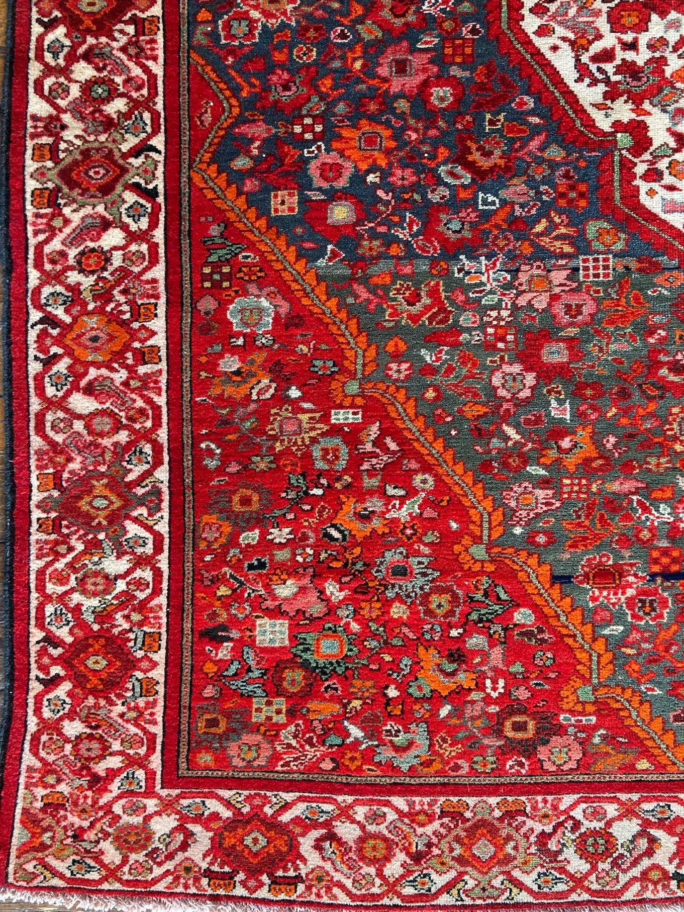 Antique Mishan Malayer Rug 1.98m x 1.32m For Sale 1