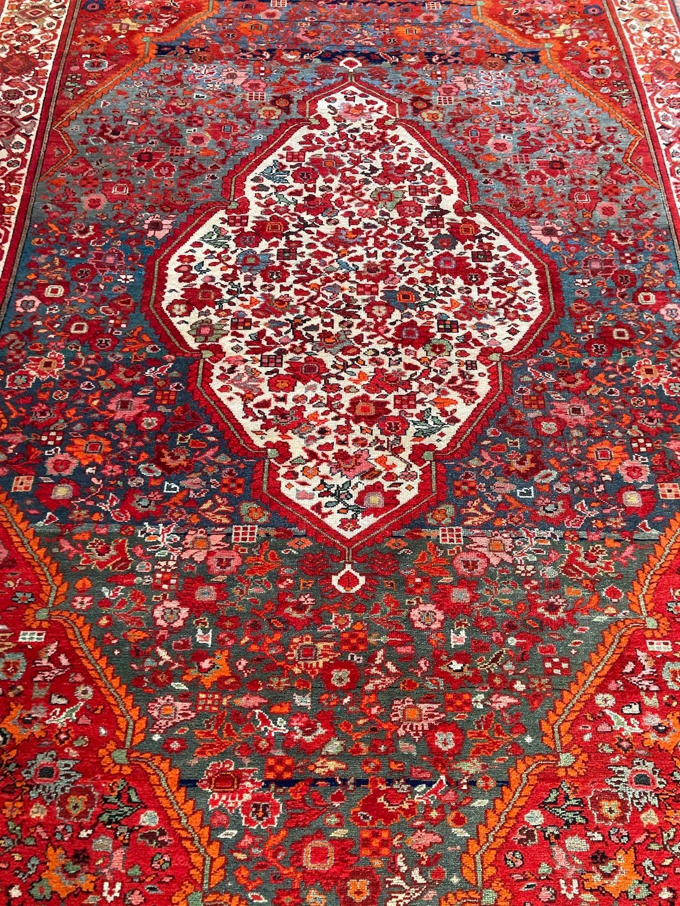 Antique Mishan Malayer Rug 1.98m x 1.32m For Sale 2