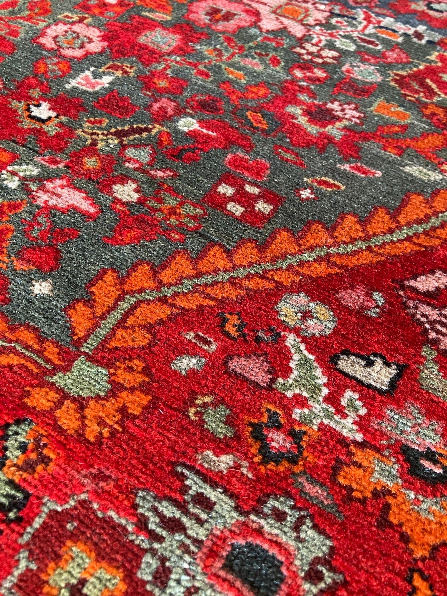 Antique Mishan Malayer Rug 1.98m x 1.32m For Sale 4
