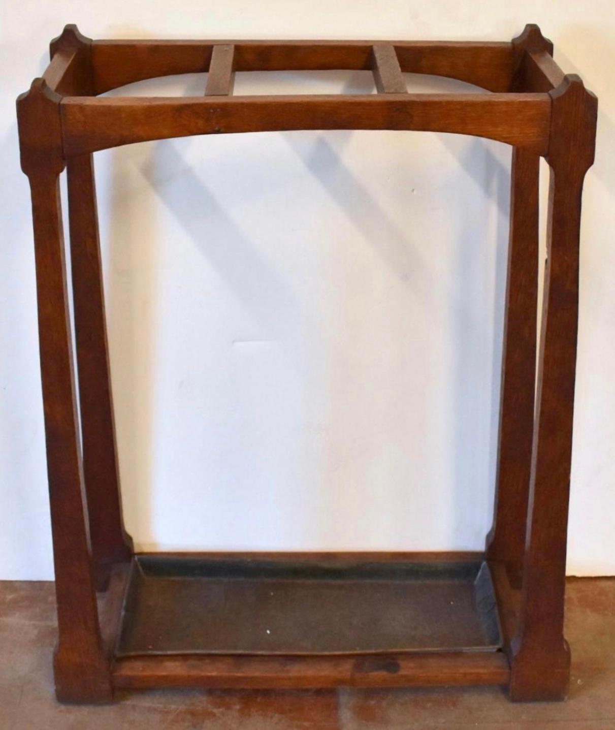 Early 20th Century Antique Mission and Umbrella Stand For Sale