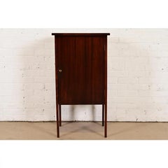 Antique Mission Arts & Crafts Mahogany Music Cabinet, Circa 1900