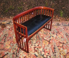 Antique Mission Josef Hoffmann Settee, Stickley Era - W5278     SALE        SALE