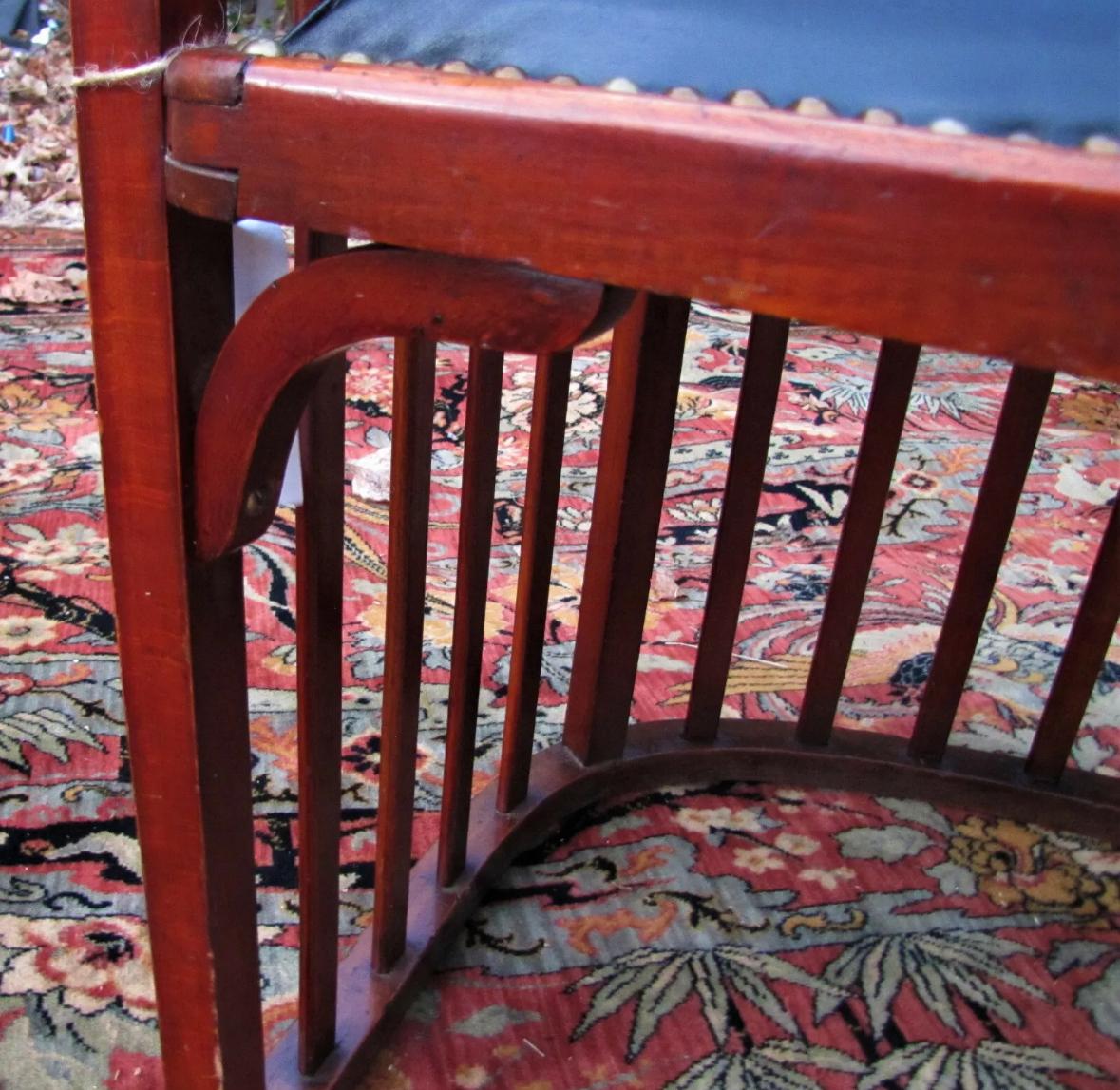 Antique Mission Josef Hoffmann Settee, Stickley Era - W5278     SALE        SALE 1