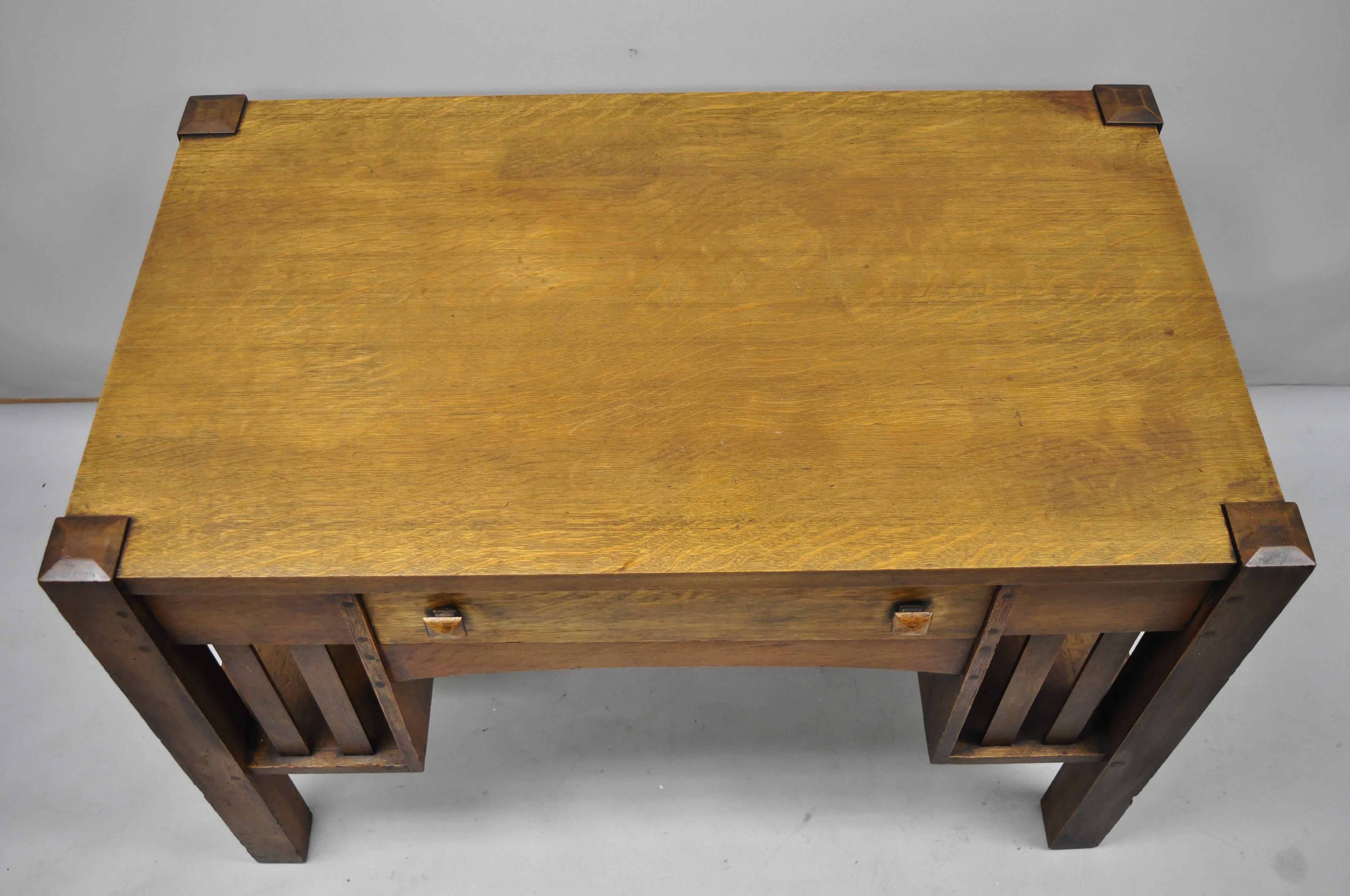 mission oak desk