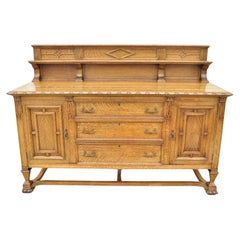 Antique Mission Oak Arts & Crafts Sideboard Buffet by Grand Rapids Furniture Co.