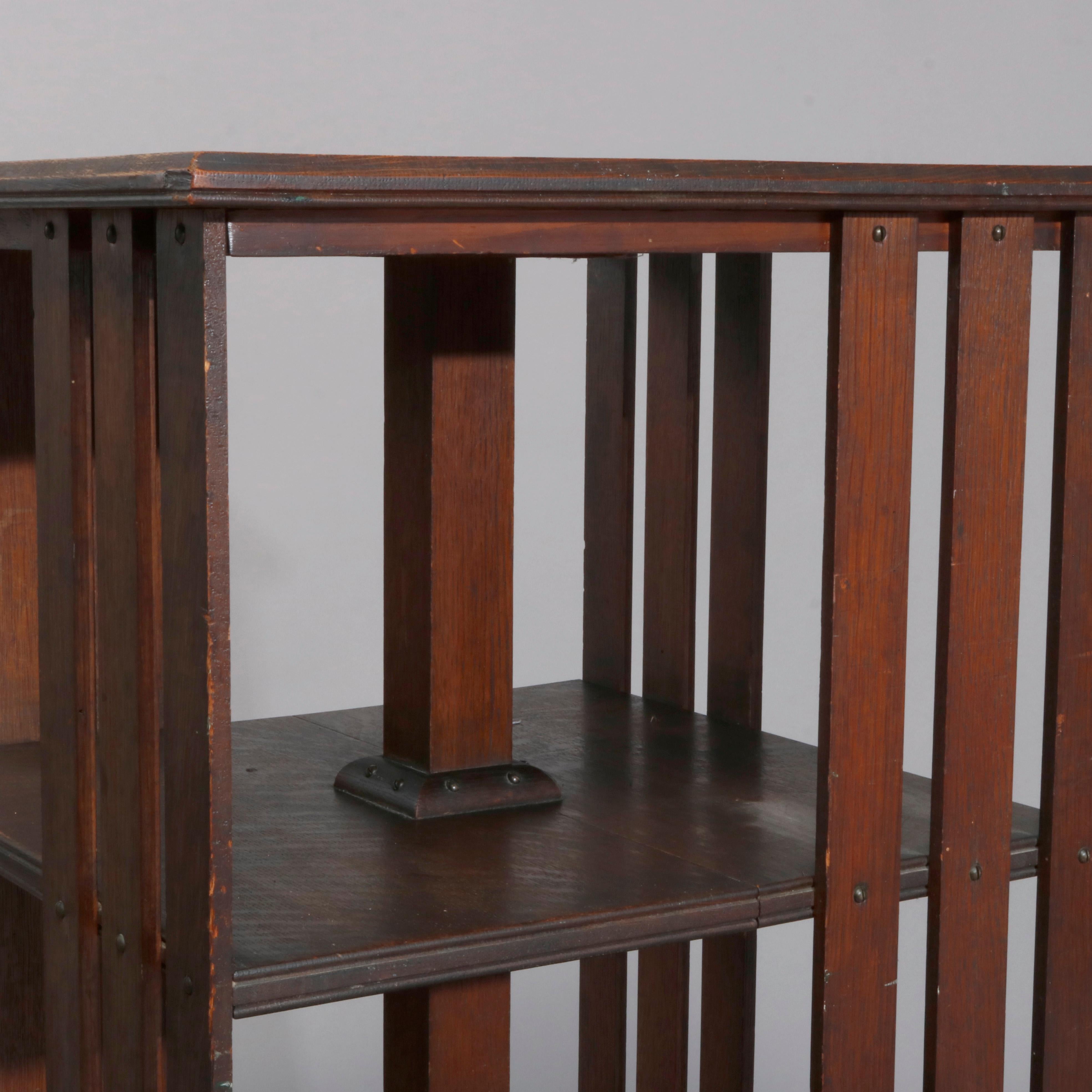 antique mission bookcase
