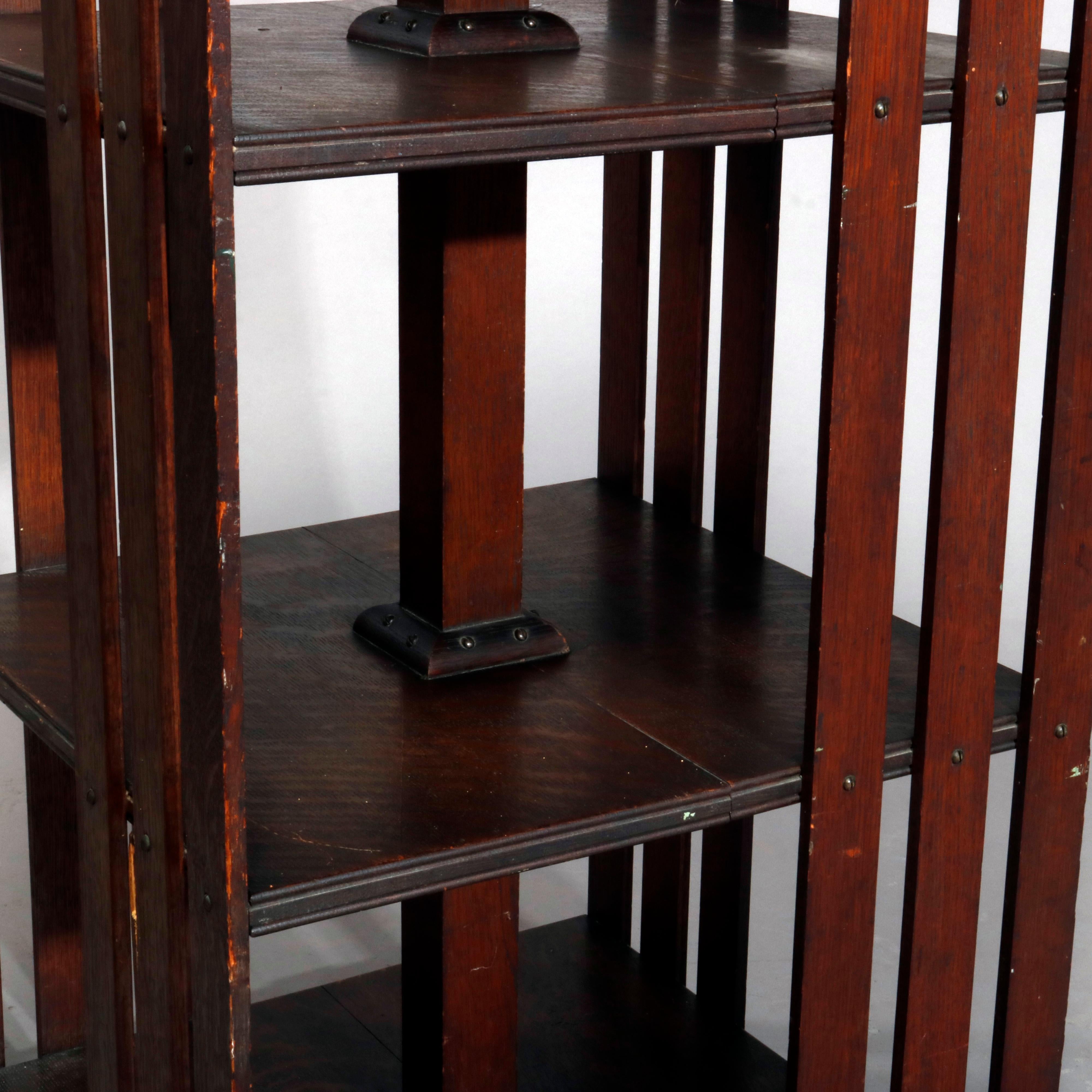 antique mission style bookcase