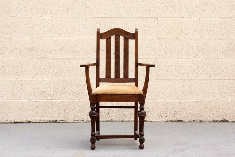 Antique Mission Style Armchair, Refinished For Sale at 1stdibs