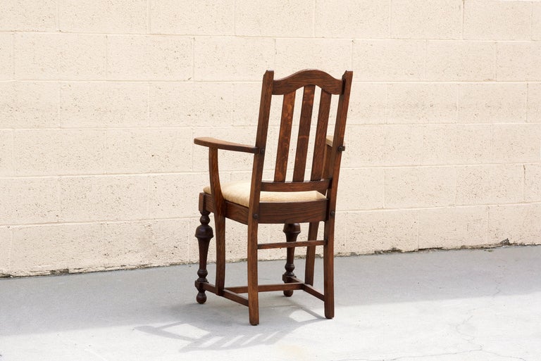 Antique Mission Style Armchair, Refinished For Sale at 1stdibs