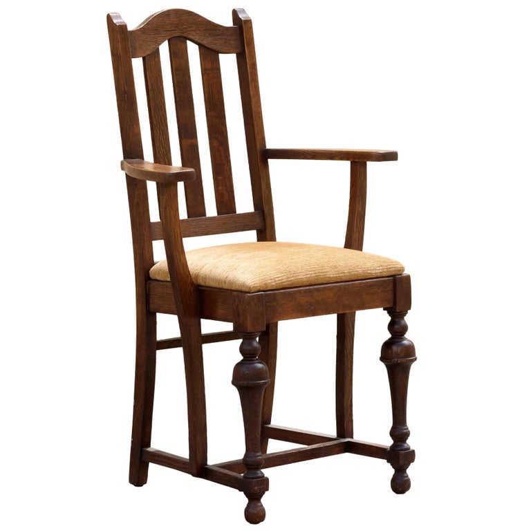 Antique Mission Style Armchair, Refinished For Sale at 1stdibs