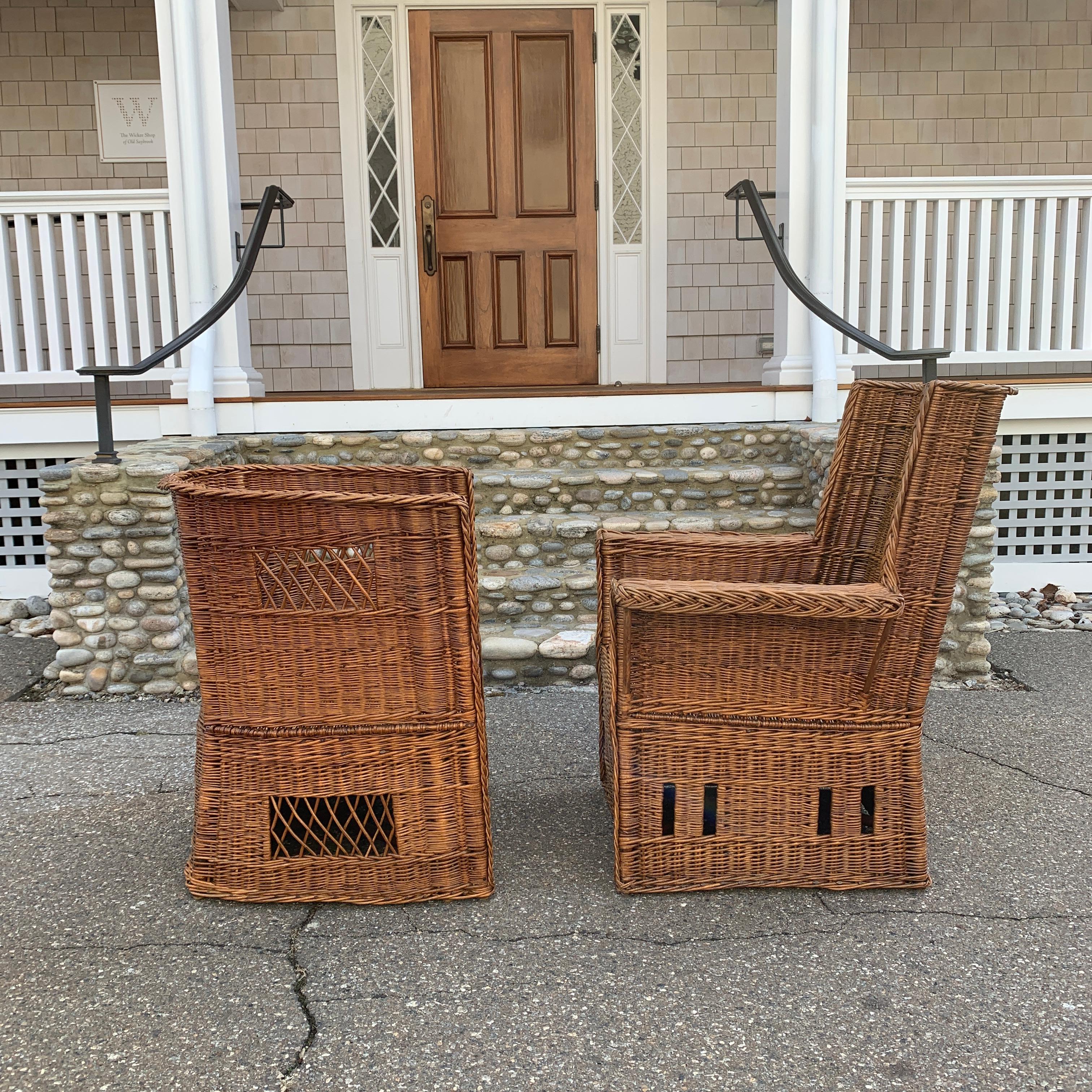 American Antique Mission Willow Chairs