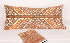 Antique Mix Technique Rug Pillowcase Made from a Karakalpak Tent Band, E 20 C.