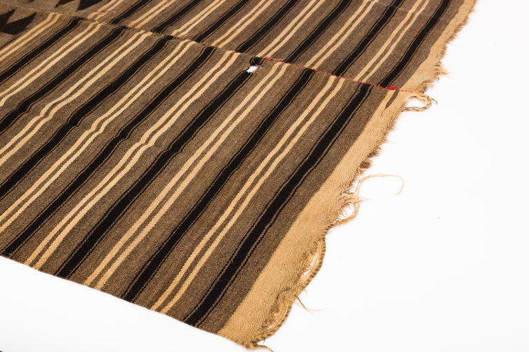 Antique Mixtec Highlands Mexican Wool Serape Blanket at 1stDibs