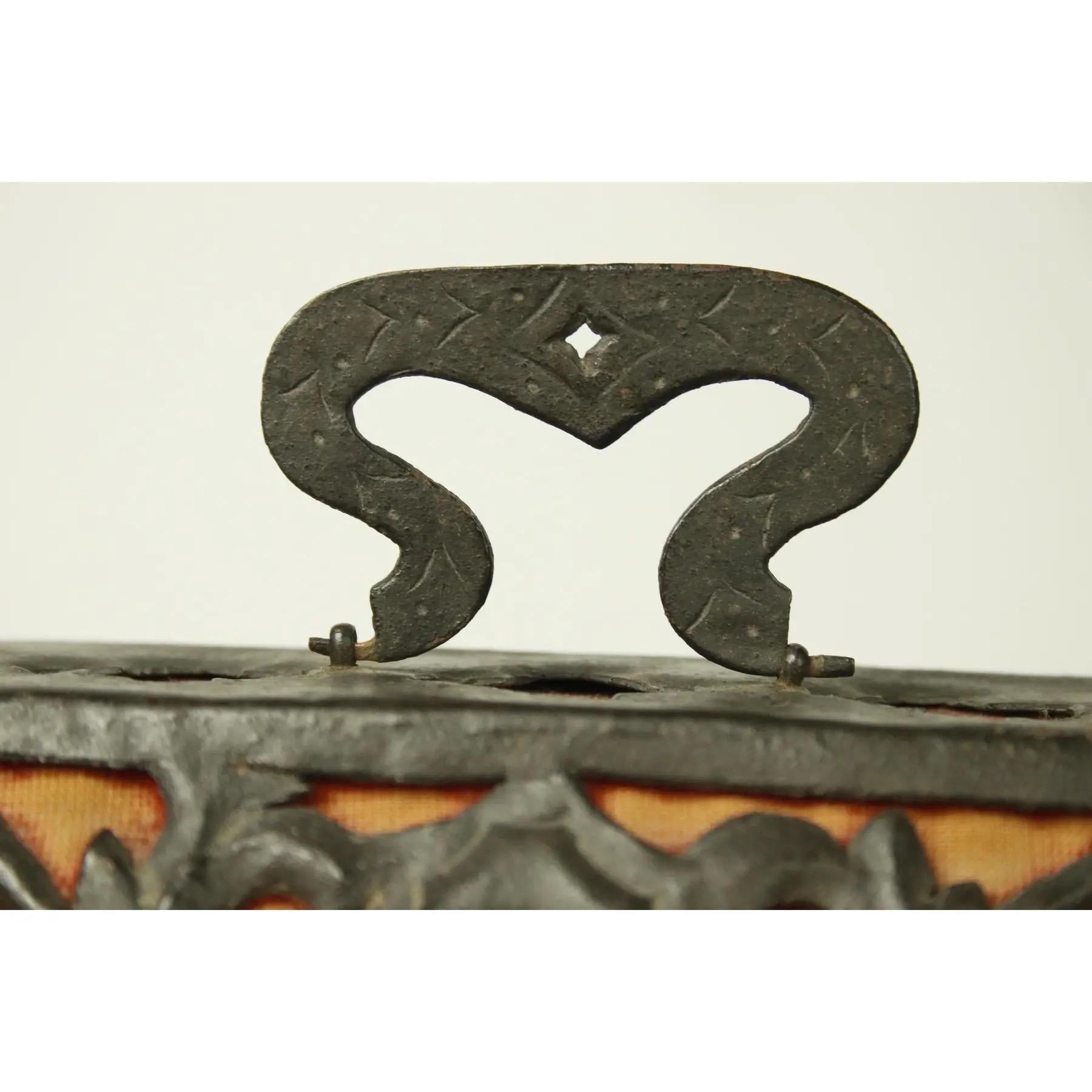 Copper Antique Mizner Spanish Box Circa 1800 For Sale