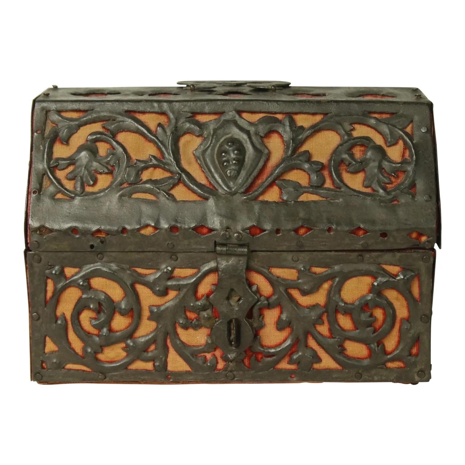 Antique Mizner Spanish Box Circa 1800 For Sale