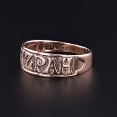 Antiker Mizpah Ring aus 9ct Gold