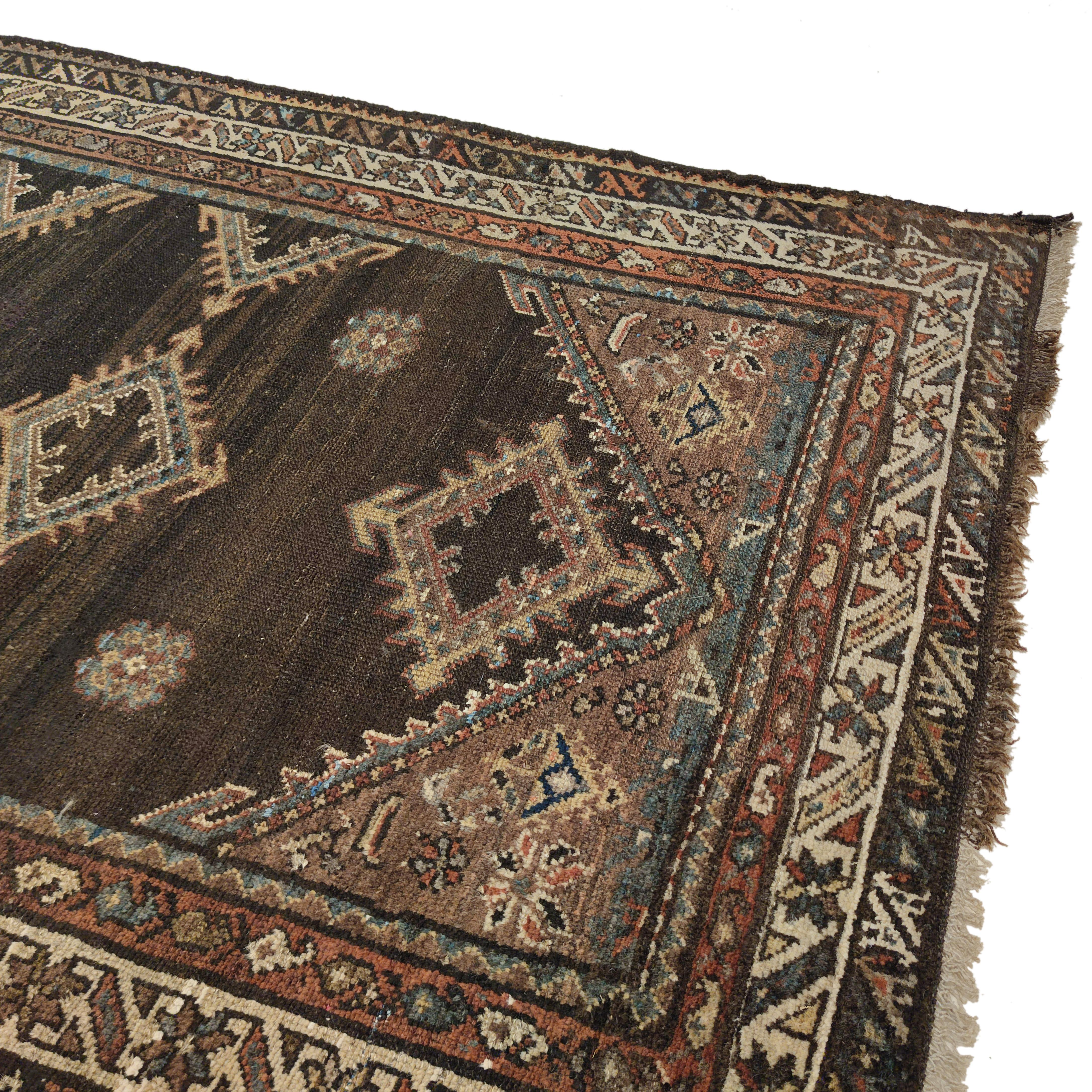 Alfombra de diseño integral Bakshaish marrón moca antiguo en Bueno estado para la venta en Milan, IT
