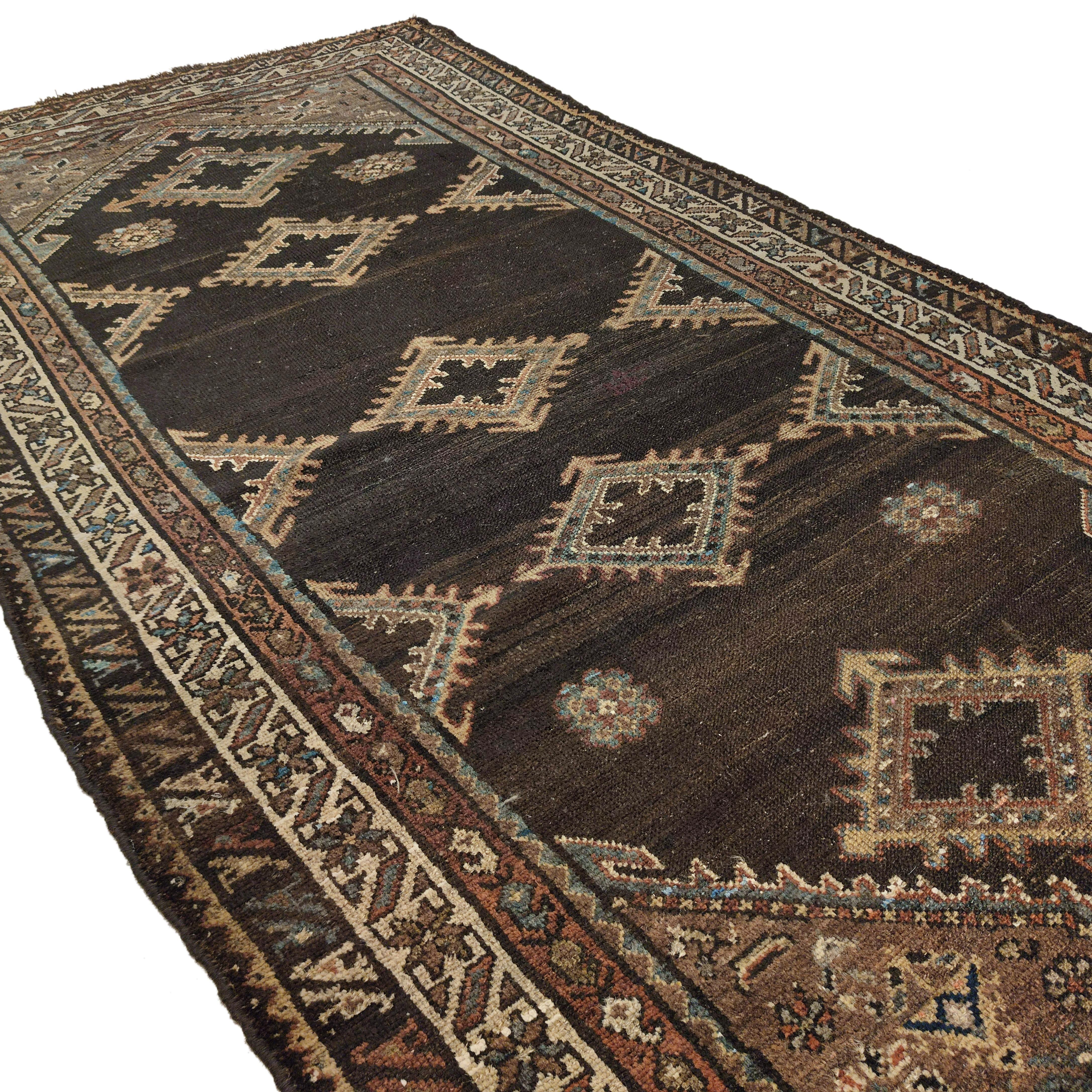 Alfombra de diseño integral Bakshaish marrón moca antiguo Lana en venta