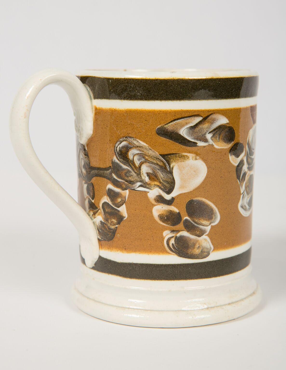 Folk Art Antique Mochaware Mug
