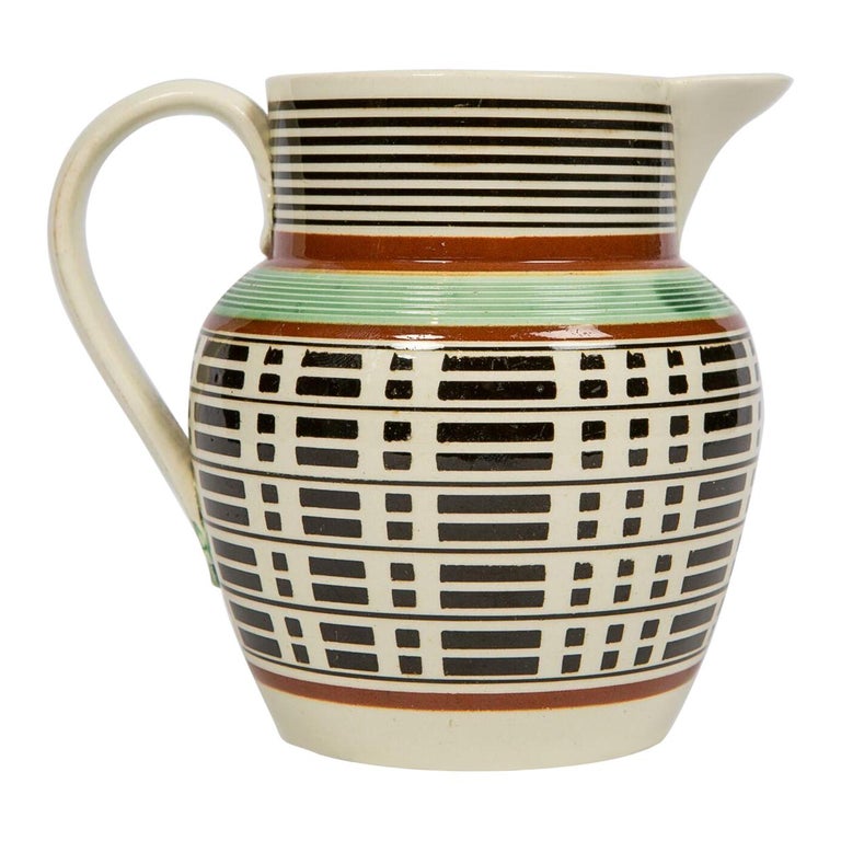 Antique Mochaware Pitcher Made in England. circa 1815 at 1stDibs