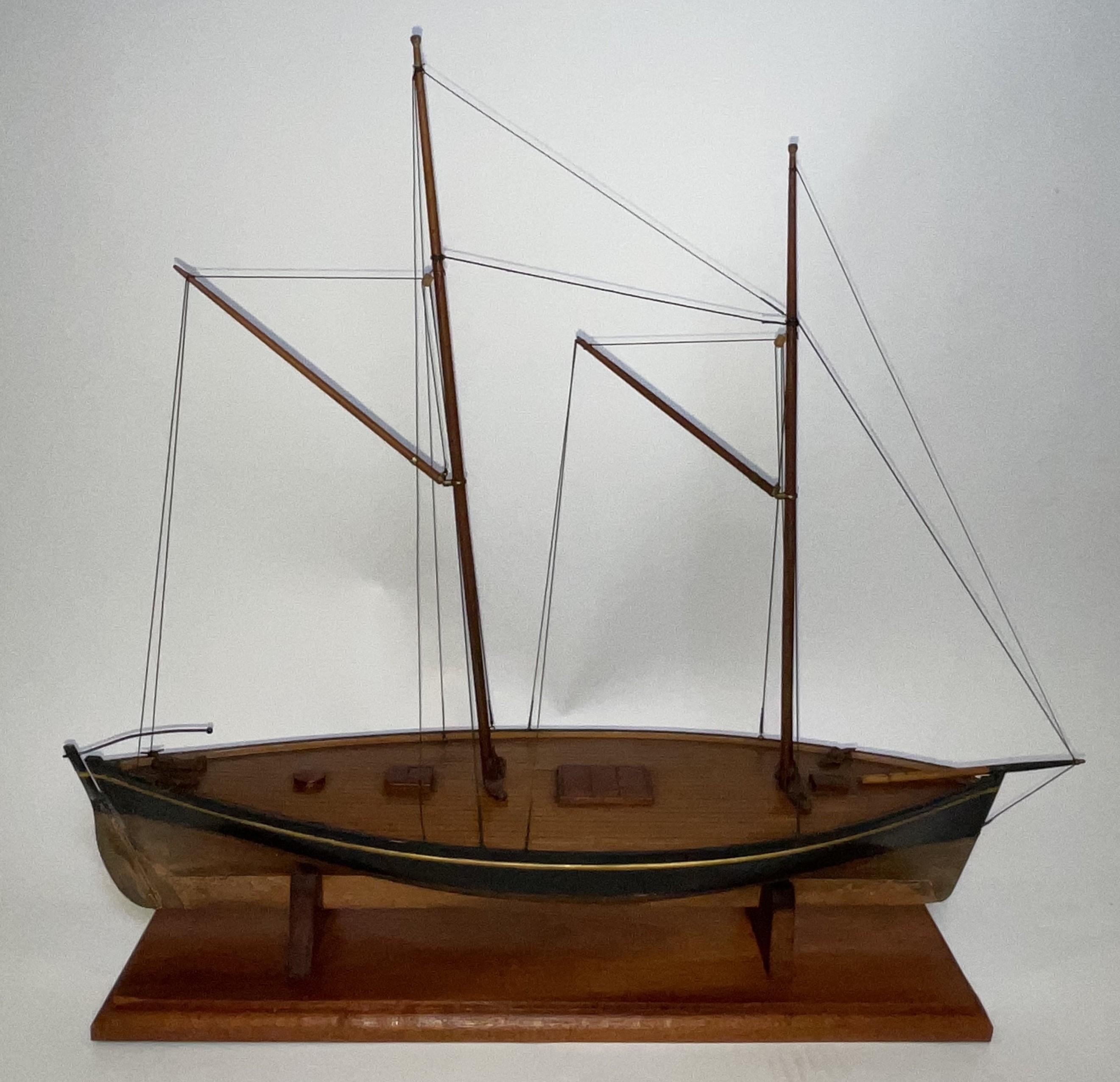 Antique Model of a Double Ended Trading Vessel