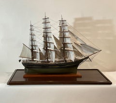 Antique Model of a Full Rigged Windjammer