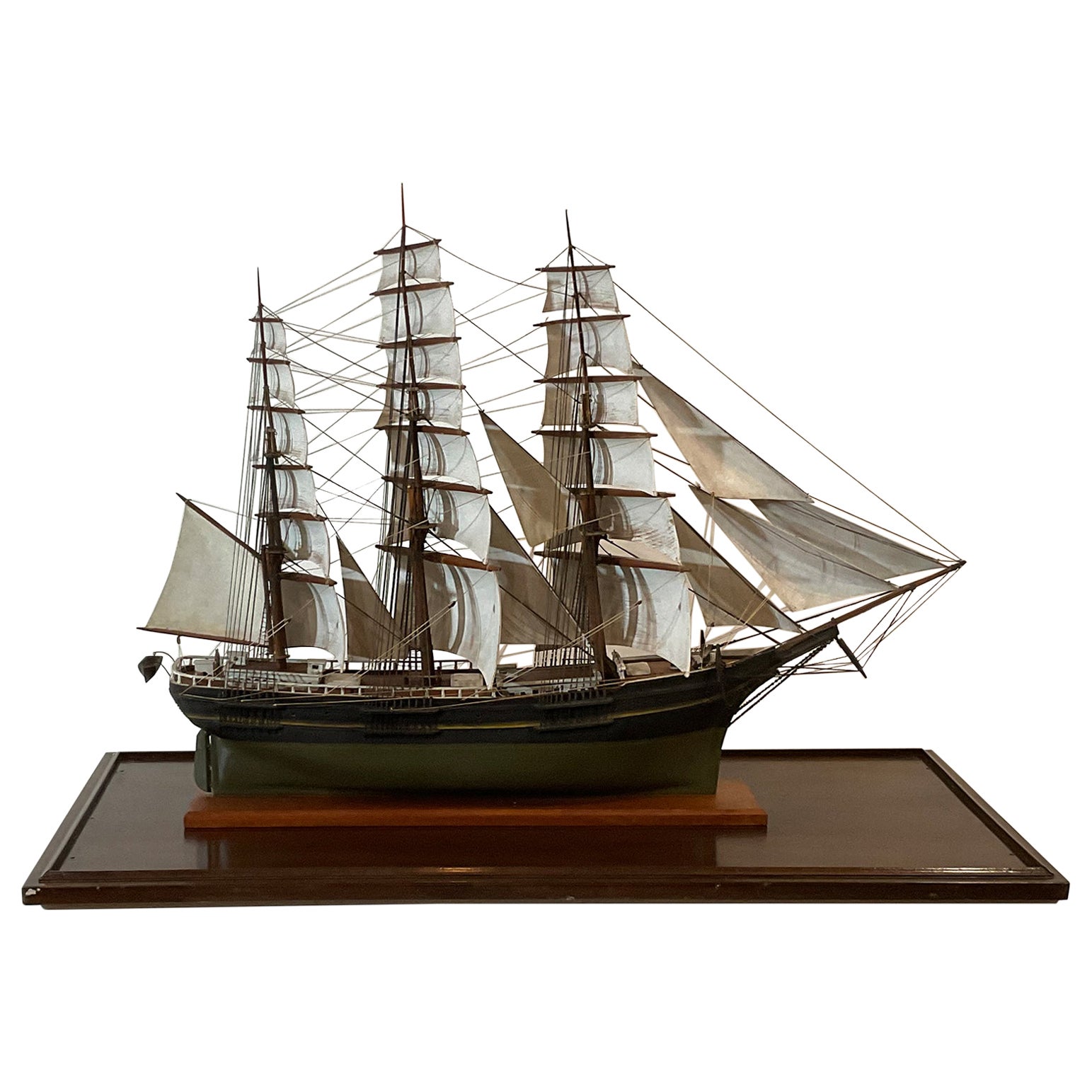 Antique Model of a Full Rigged Windjammer