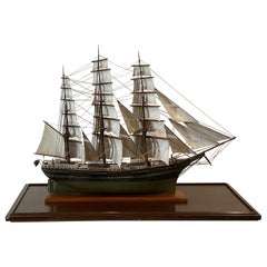 Antique Model of a Full Rigged Windjammer