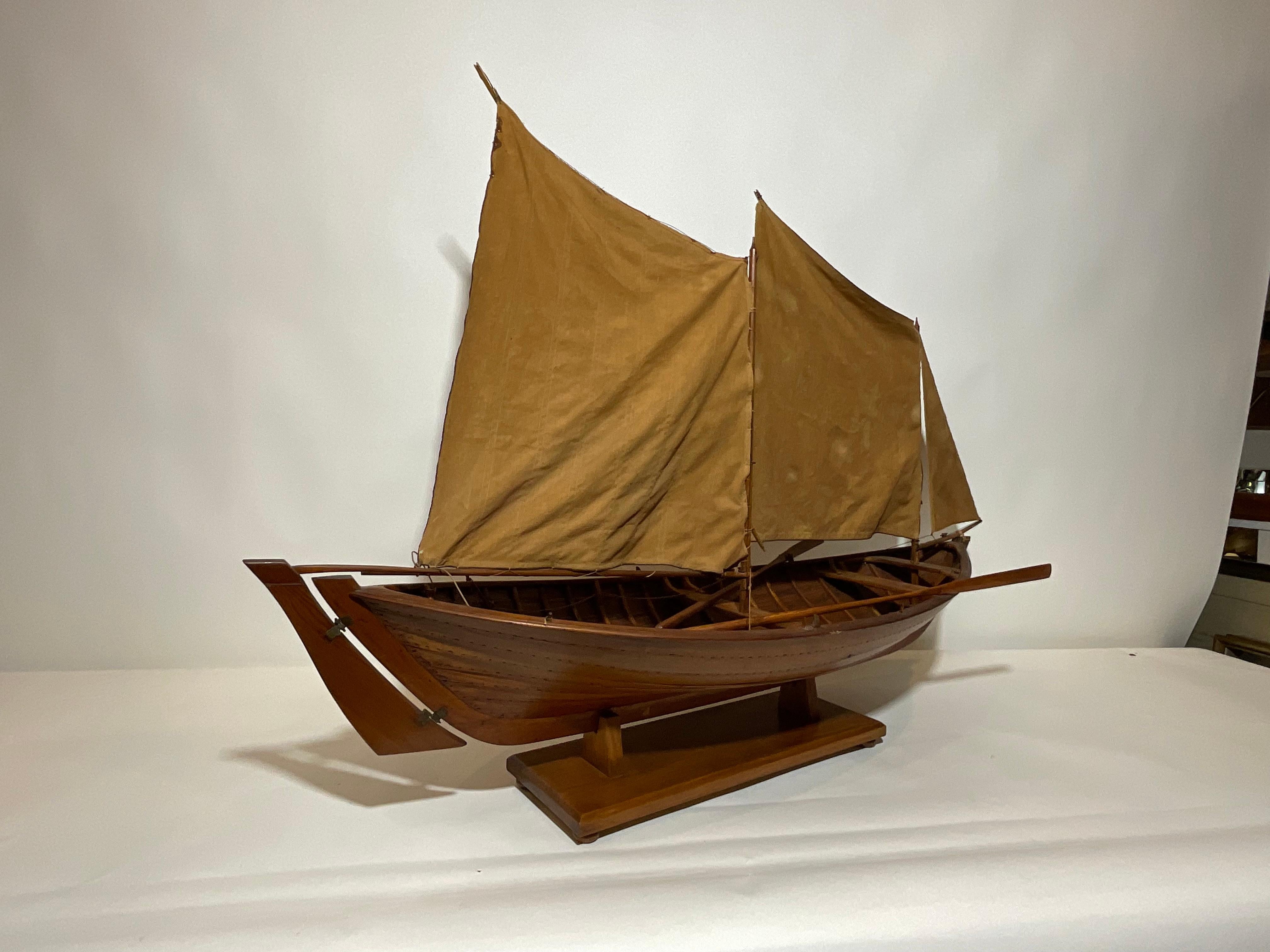 Antique Model of a Sailing Launch 4