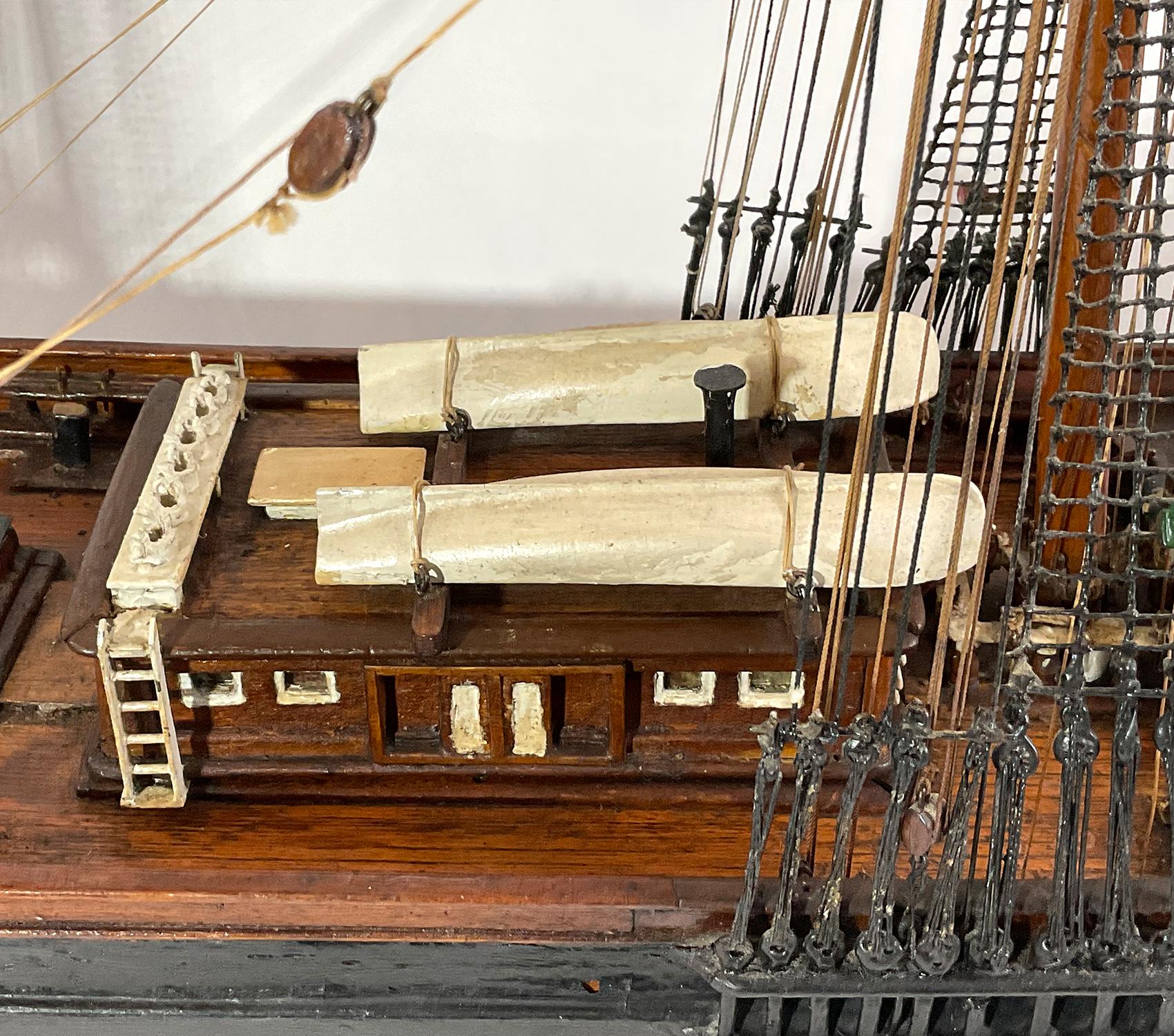 Antique Model of Clipper Ship Nightingale In Excellent Condition In Norwell, MA