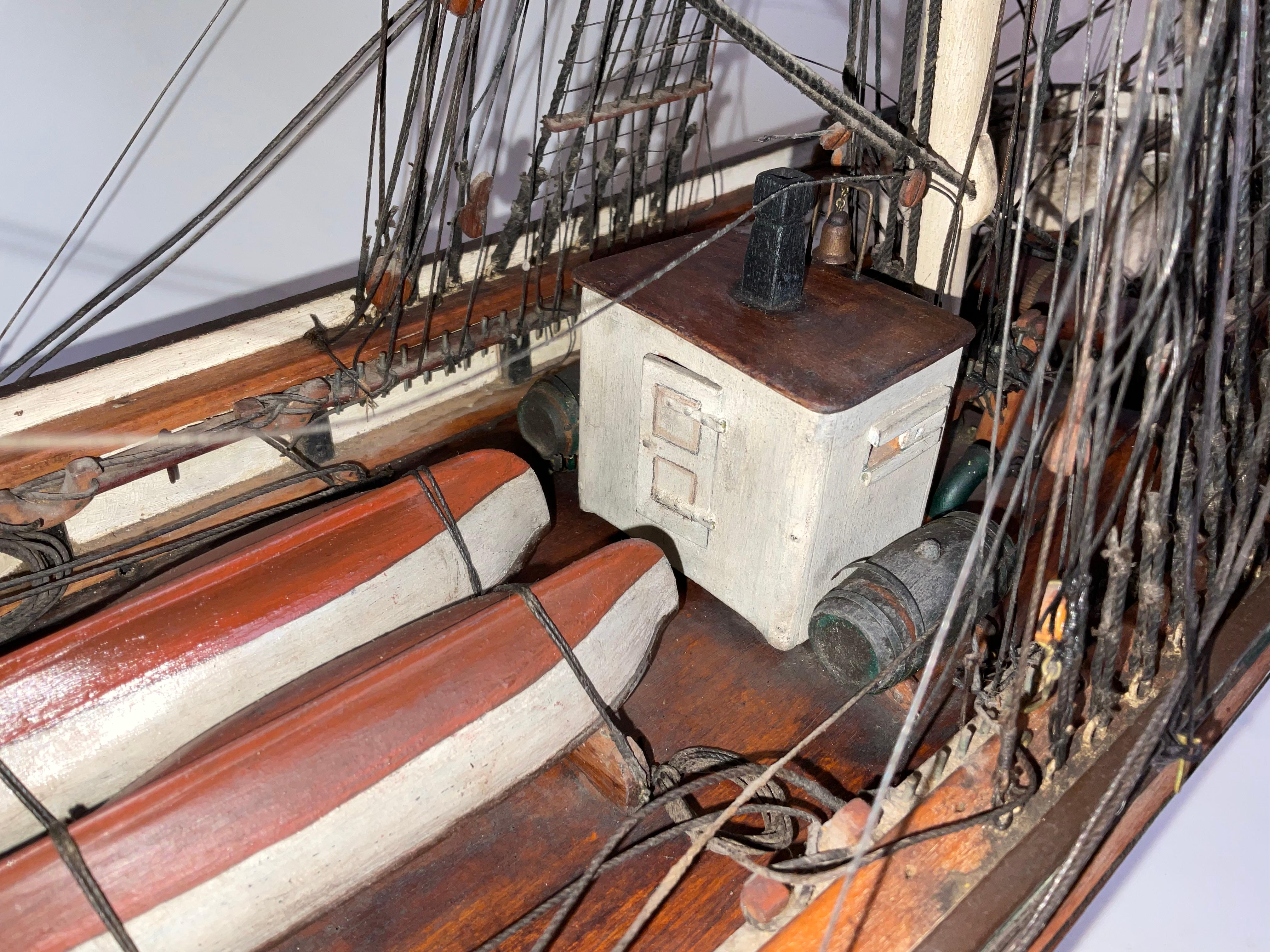 Antico modello del brigantino Bertha in vendita 4