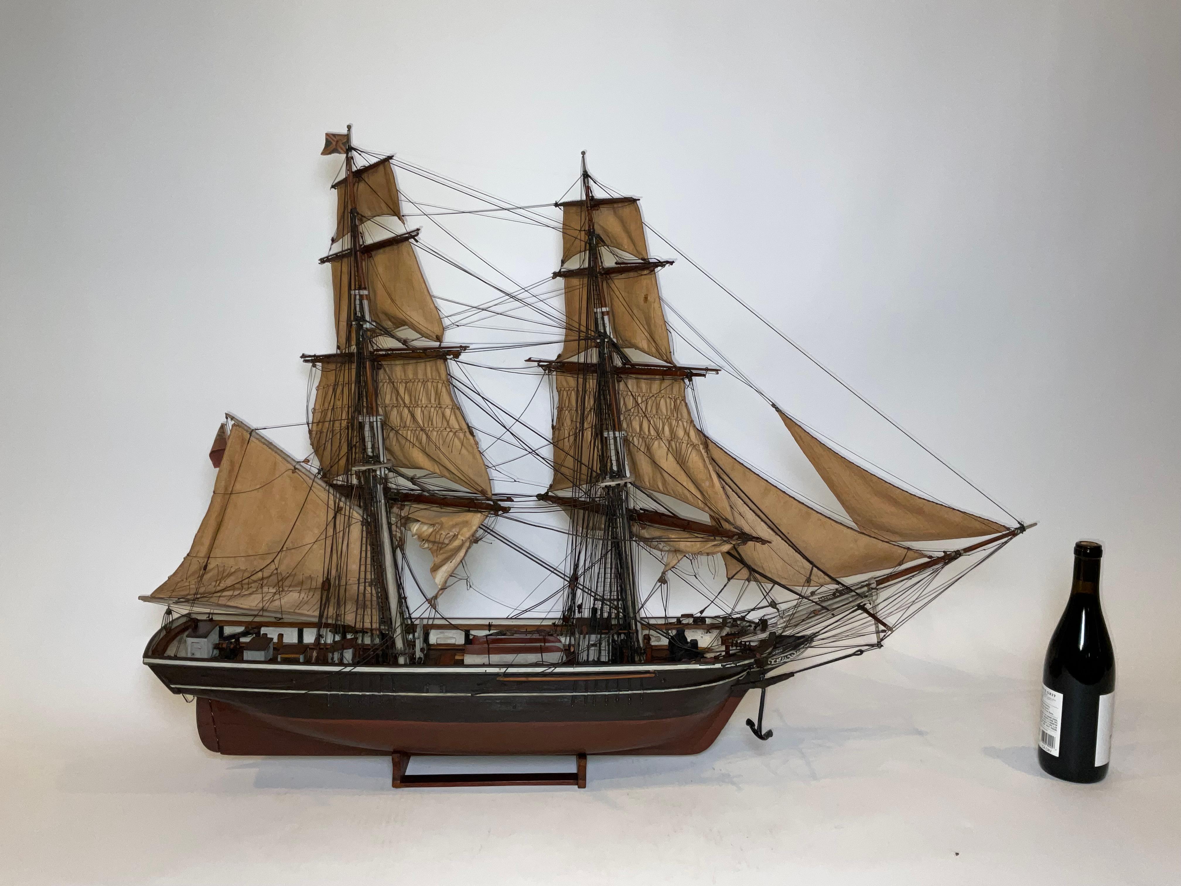 Modello da museo di alta qualità del brigantino 