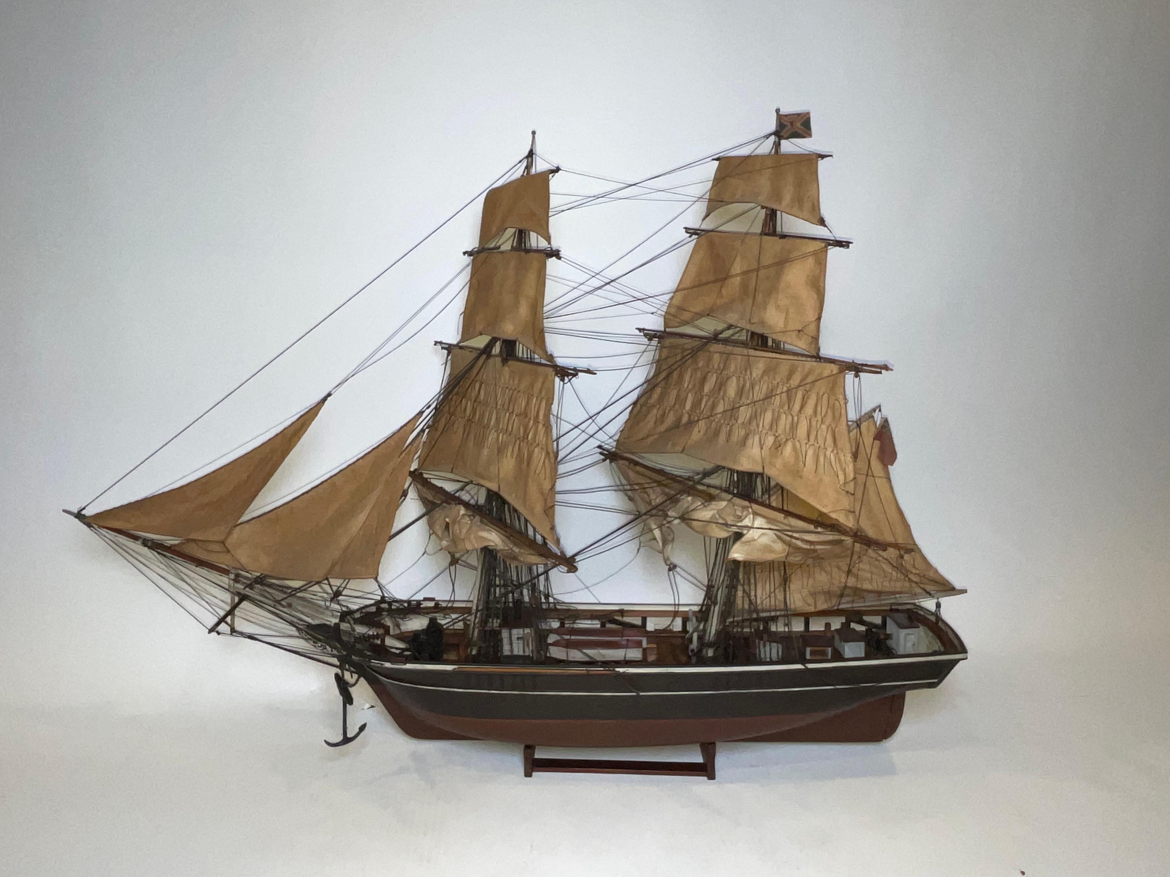Antico modello del brigantino Bertha in vendita 14