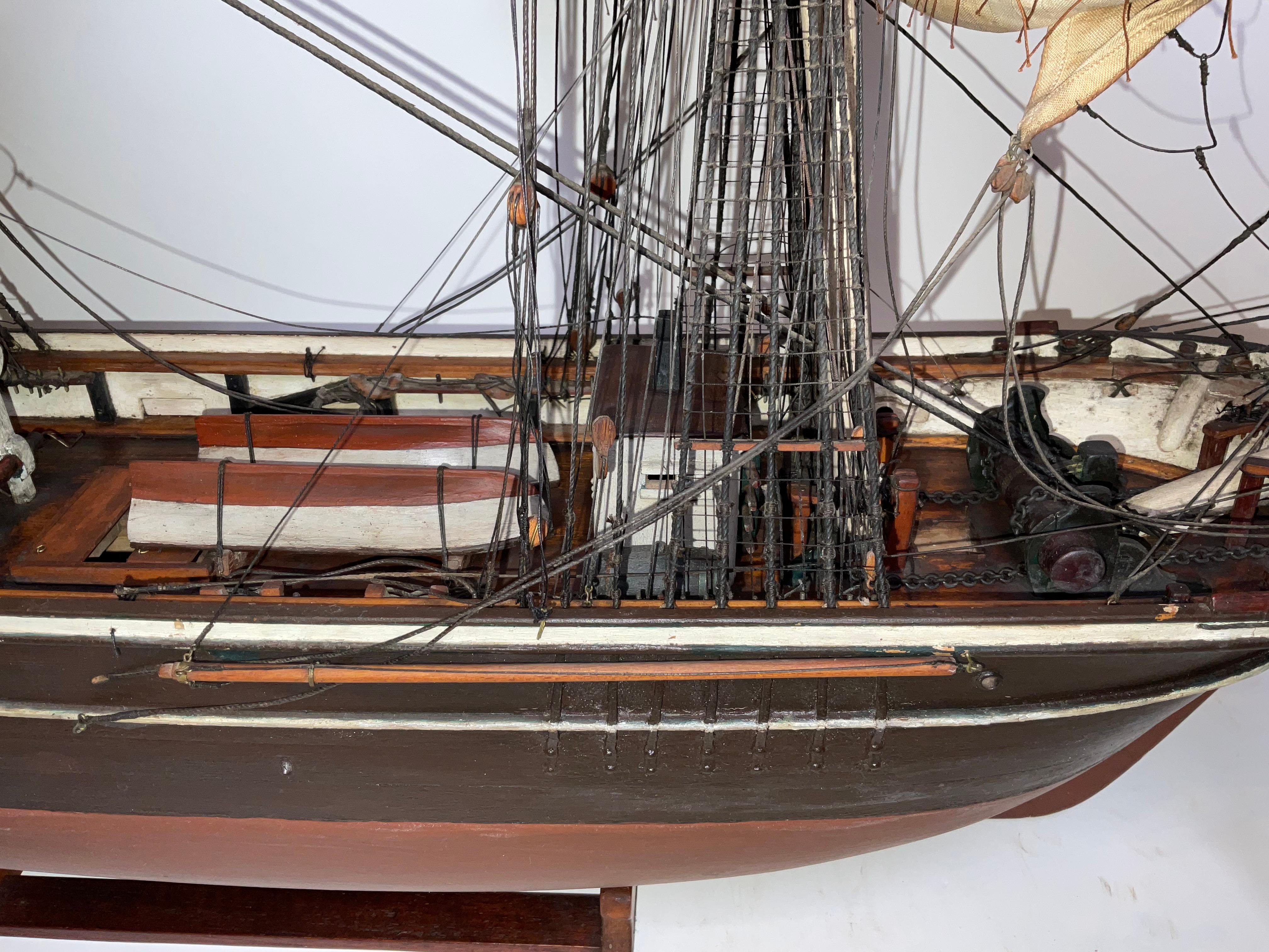 Antico modello del brigantino Bertha in vendita 2