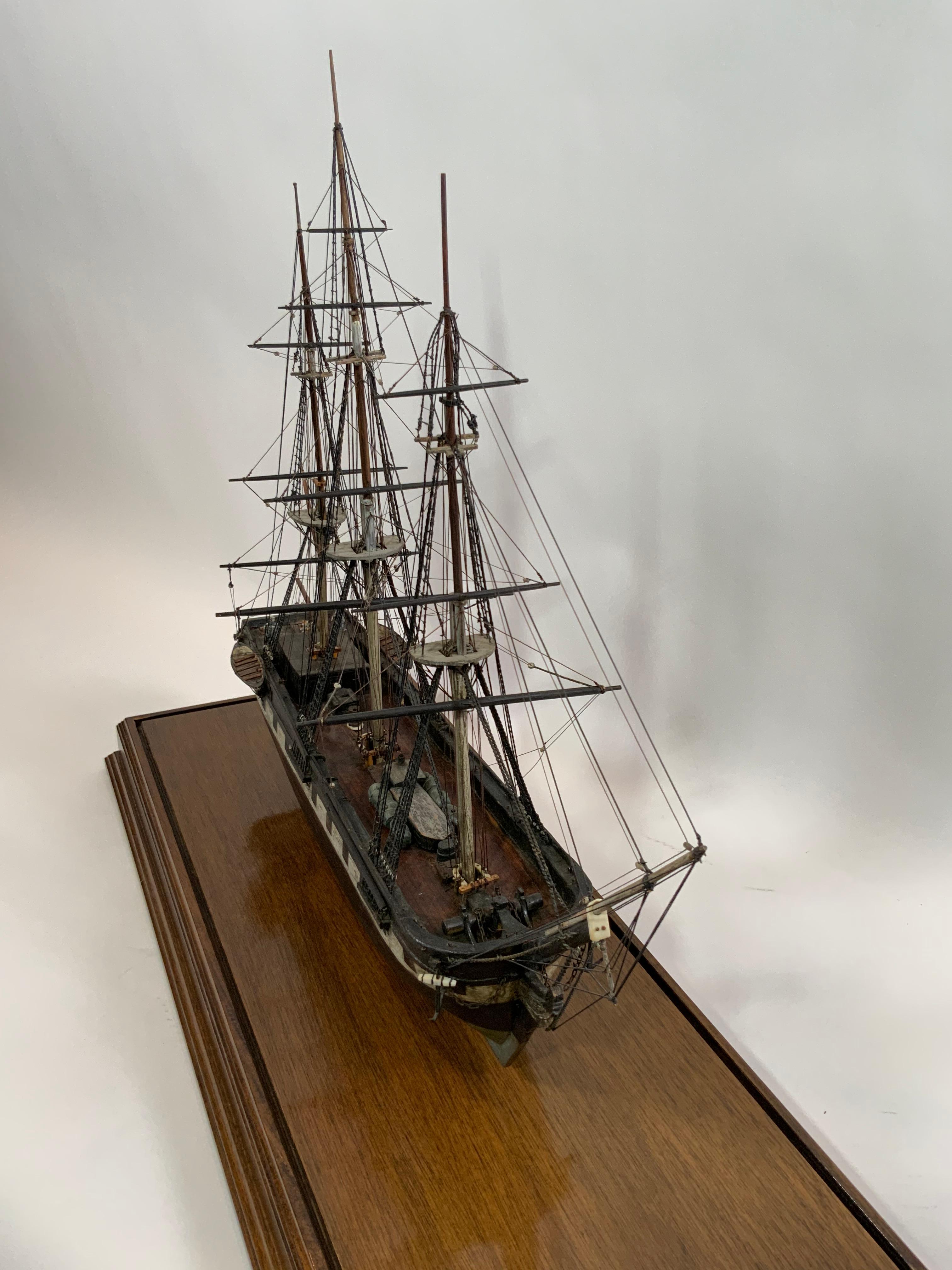 Antique Model of the Packet Ship “Lady Gay” of Newbury Mass For Sale 4