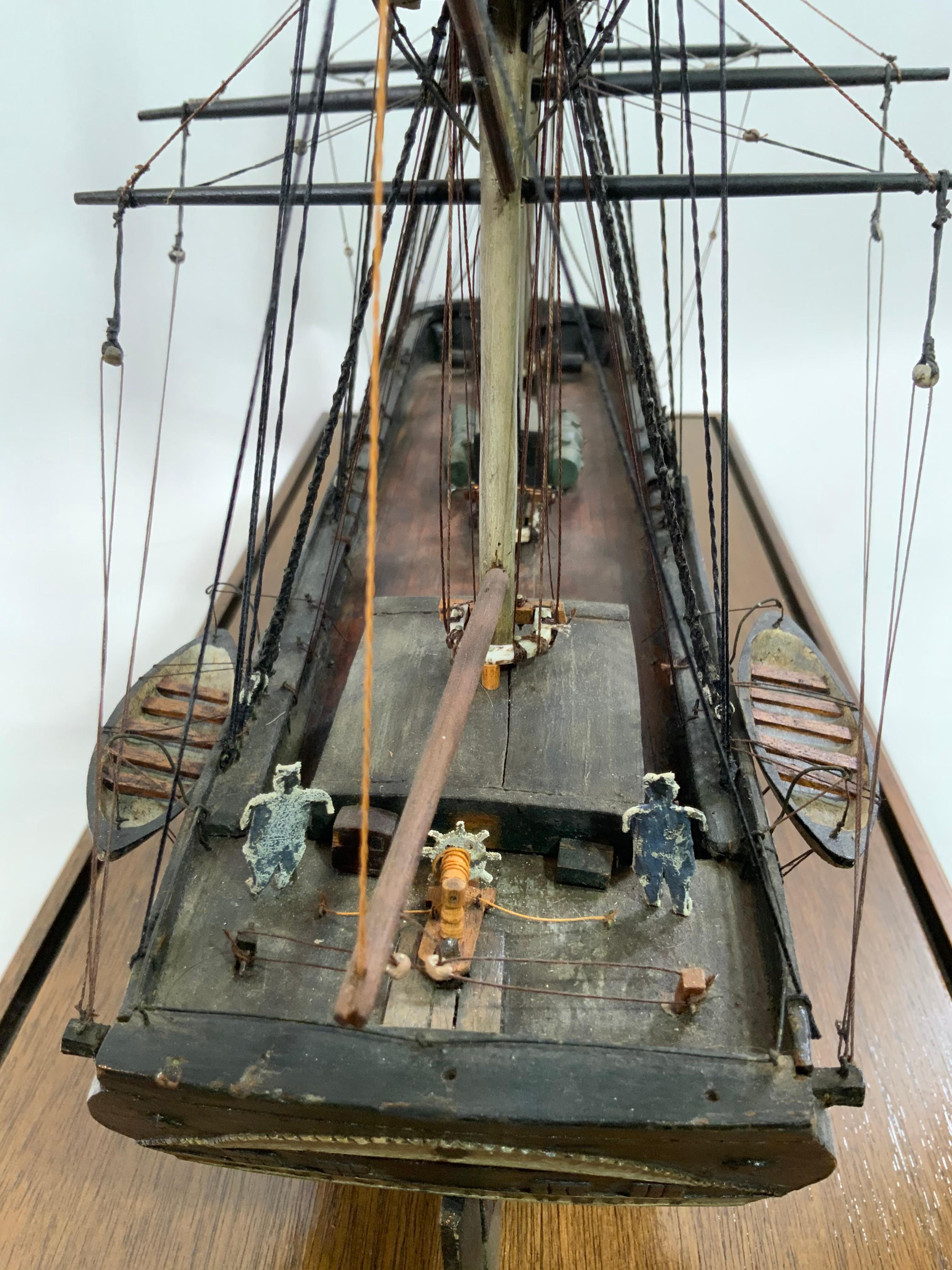 Antique Model of the Packet Ship “Lady Gay” of Newbury Mass For Sale 6
