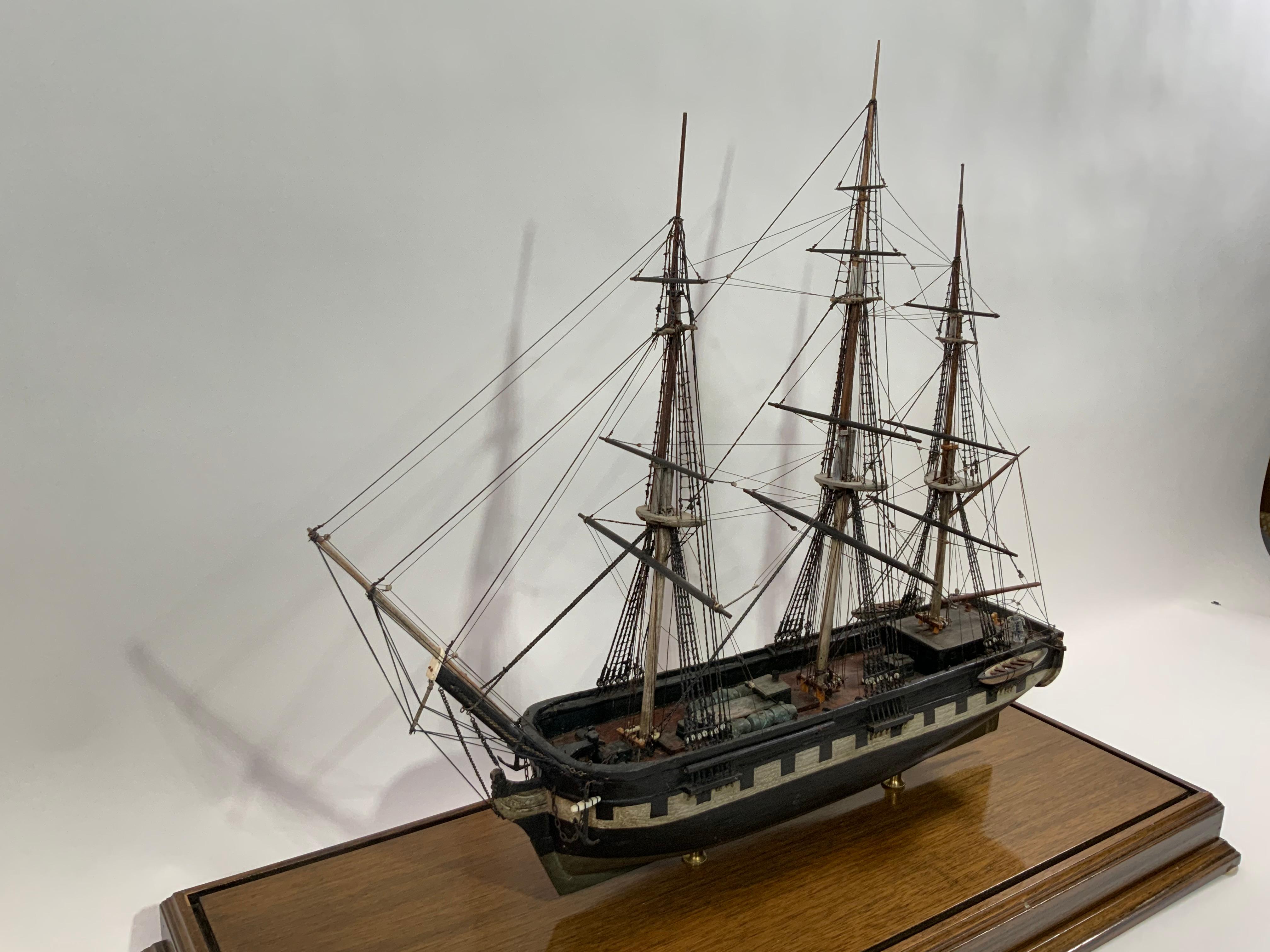 Antique Model of the Packet Ship “Lady Gay” of Newbury Mass For Sale 10