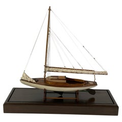 Antique Model Of The Sailing Yacht "Laurie"