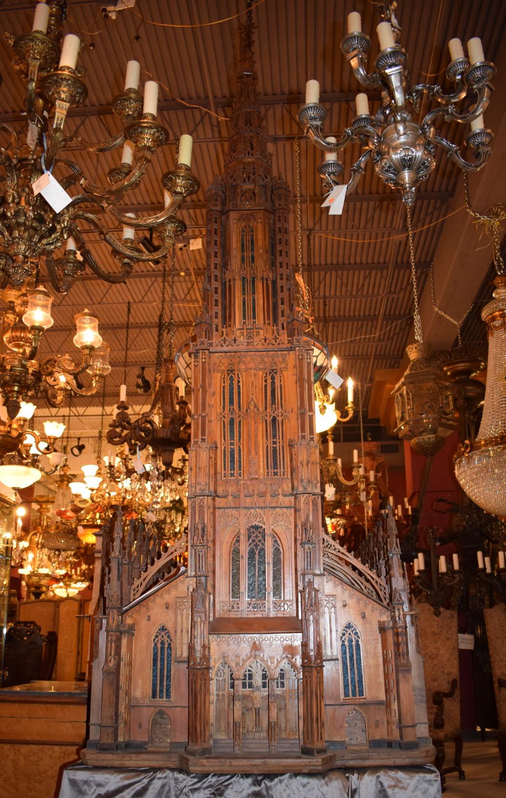 Antique Model of Ulm Cathedral For Sale 1
