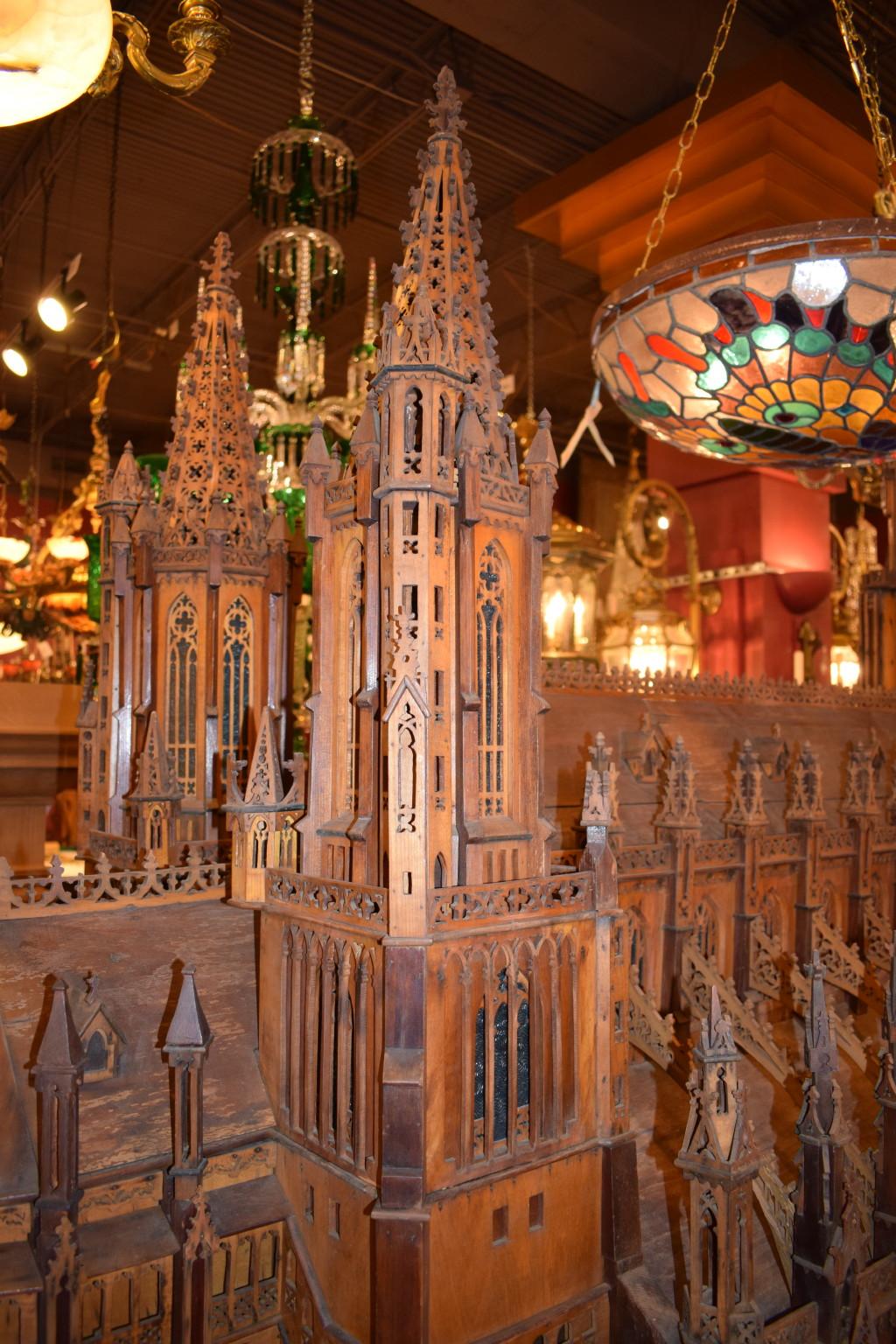 Gothic Antique Model of Ulm Cathedral For Sale