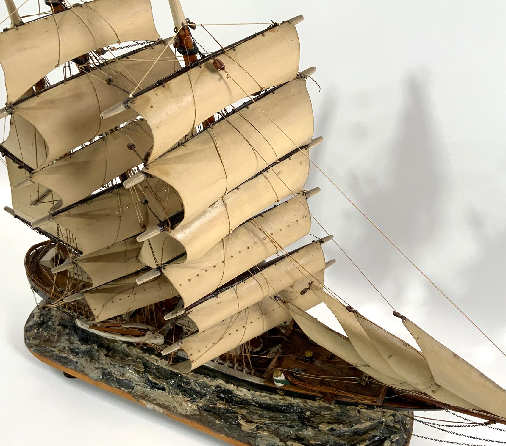 Antique Model of Windjammer Louise For Sale 4