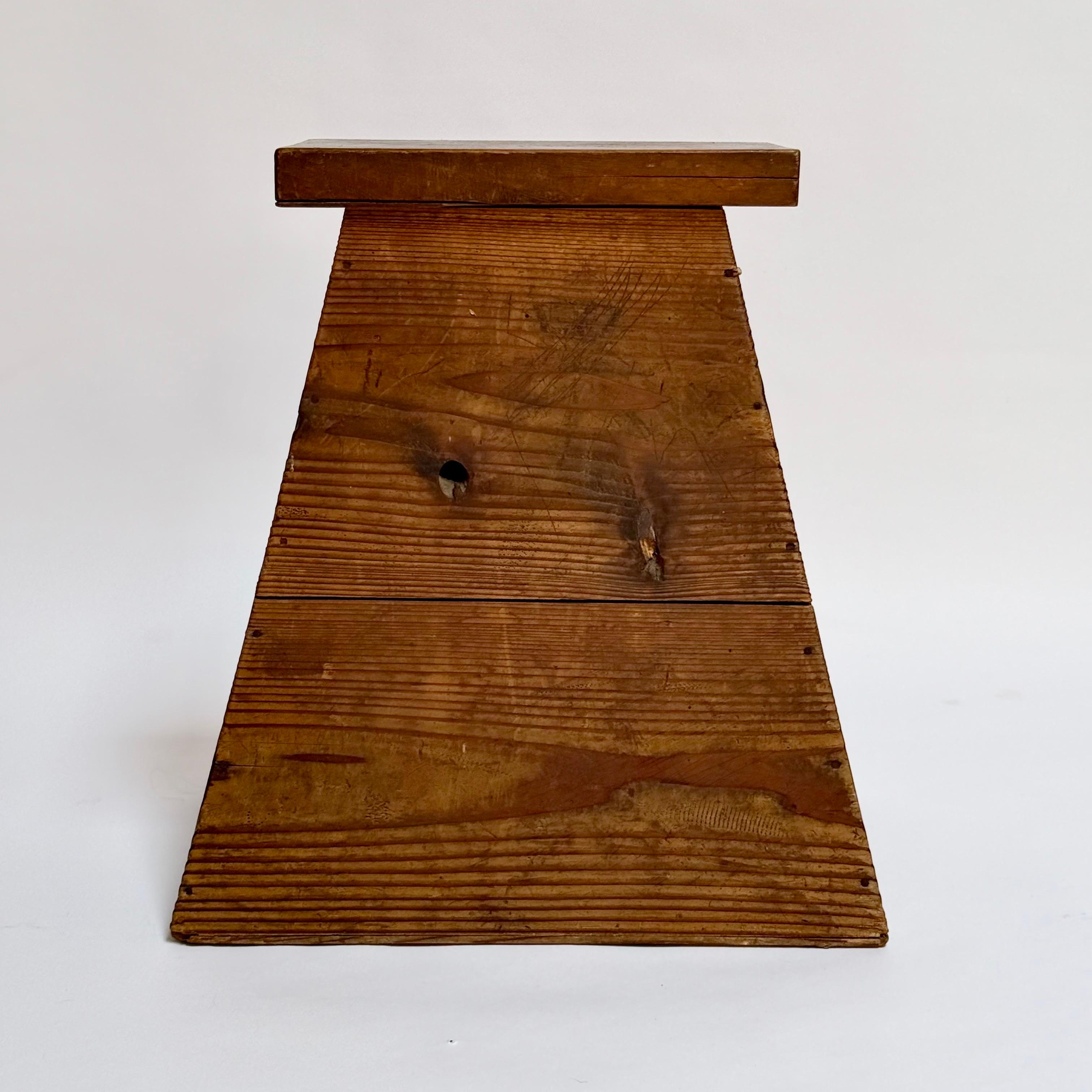 Antique Modernist Japanese Shopkeepers Stool For Sale 4