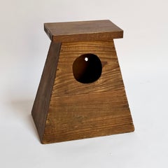 Antique Modernist Japanese Shopkeepers Stool