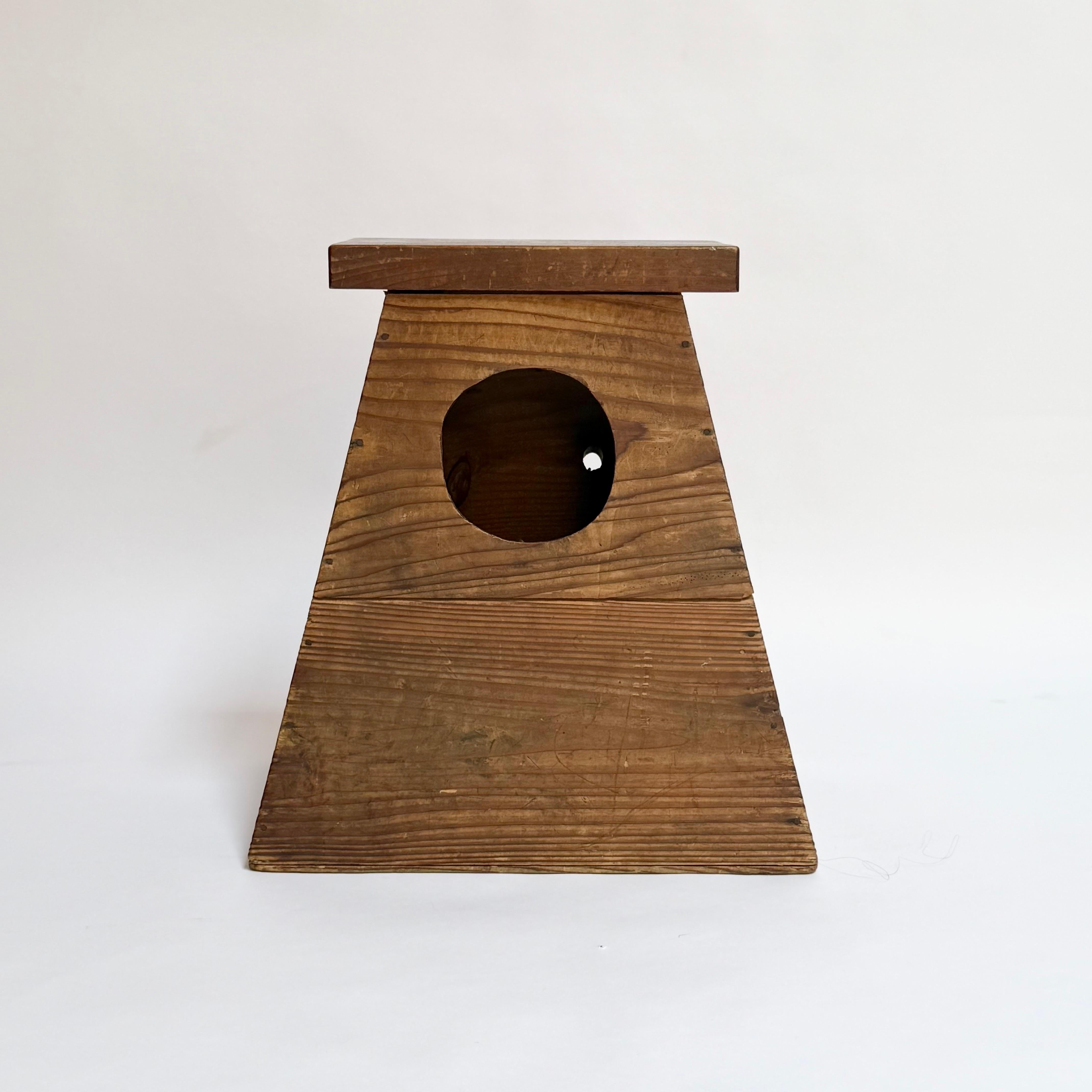 Meiji Antique Modernist Japanese Shopkeepers Stool For Sale