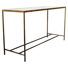 Antique Modernist Tortoiseshell Console Table