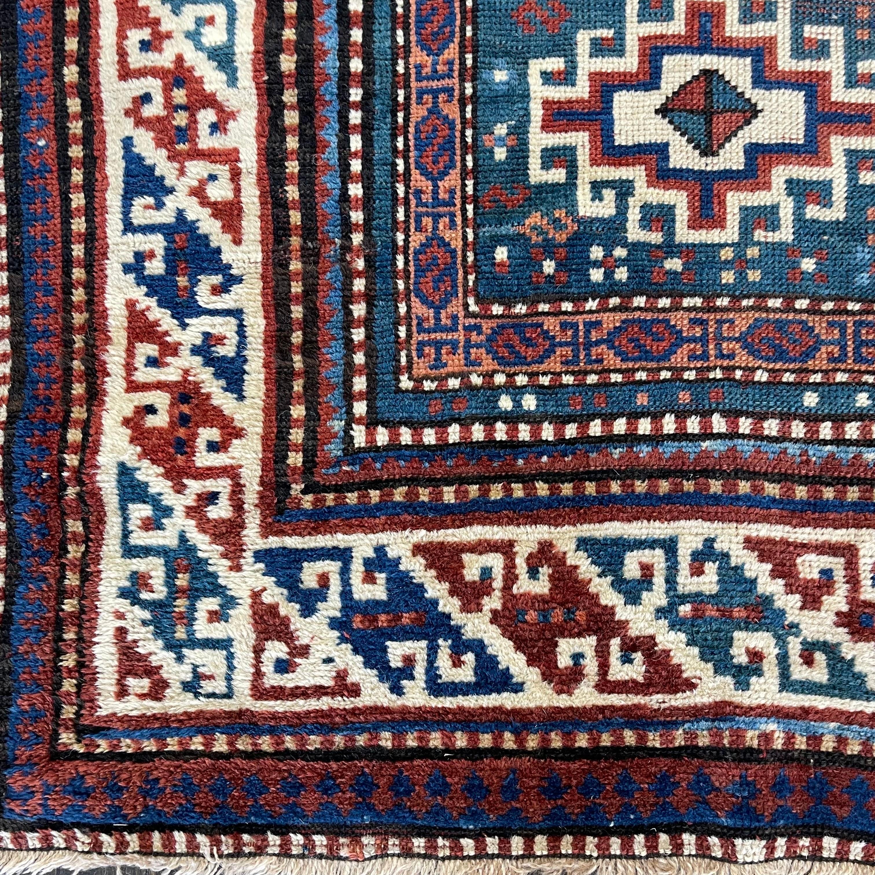 Antique Moghan Kazak circa 1910 For Sale 1